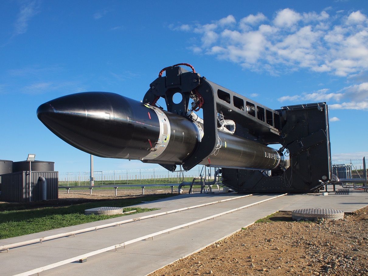 Rocket Lab's Electron rocket at Mahia Peninsula. Photo / Supplied