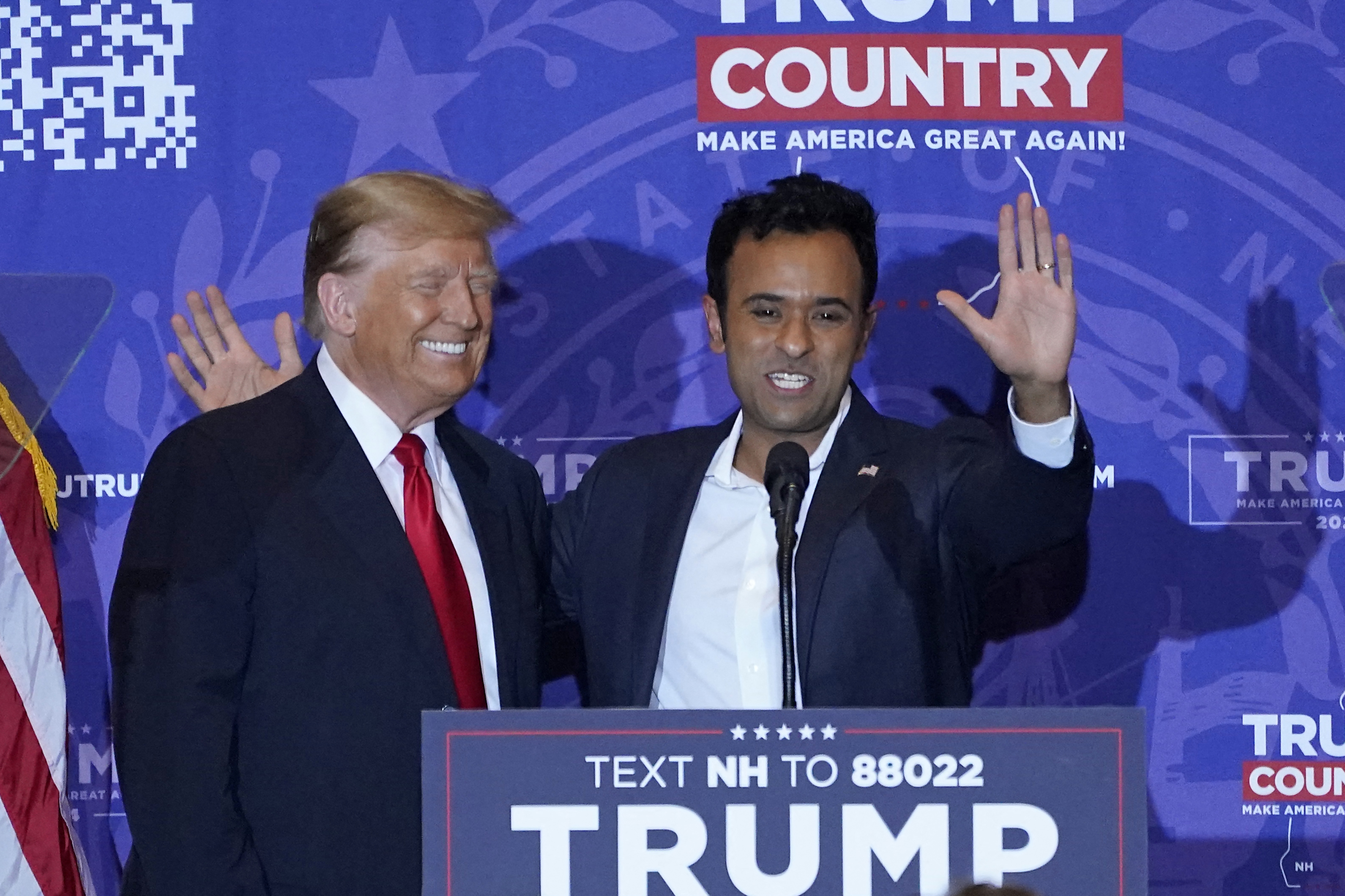 US President-elect Donald Trump said Tesla and SpaceX CEO Elon Musk will lead a so-called Department of Government Efficiency alongside US entrepreneur Vivek Ramaswamy, pictured. Photo / AFP