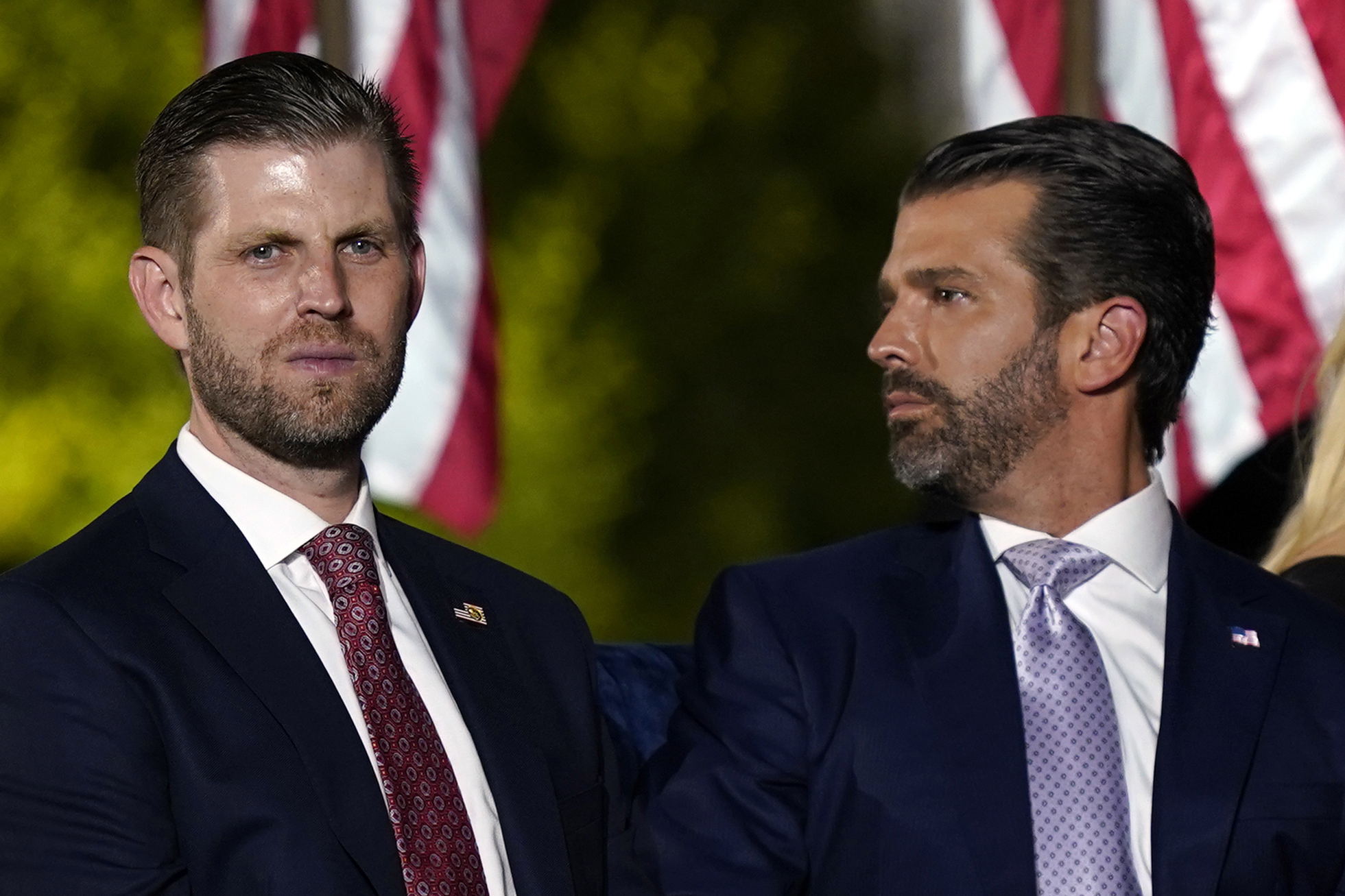 Eric Trump and Donald Trump Jr. Photo / AP