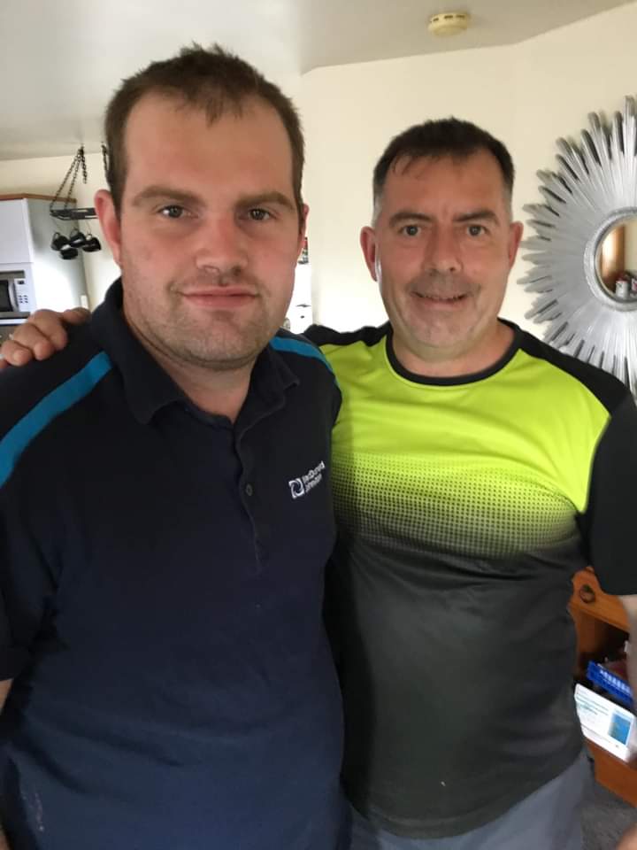 Garry Turner and his son Daniel.