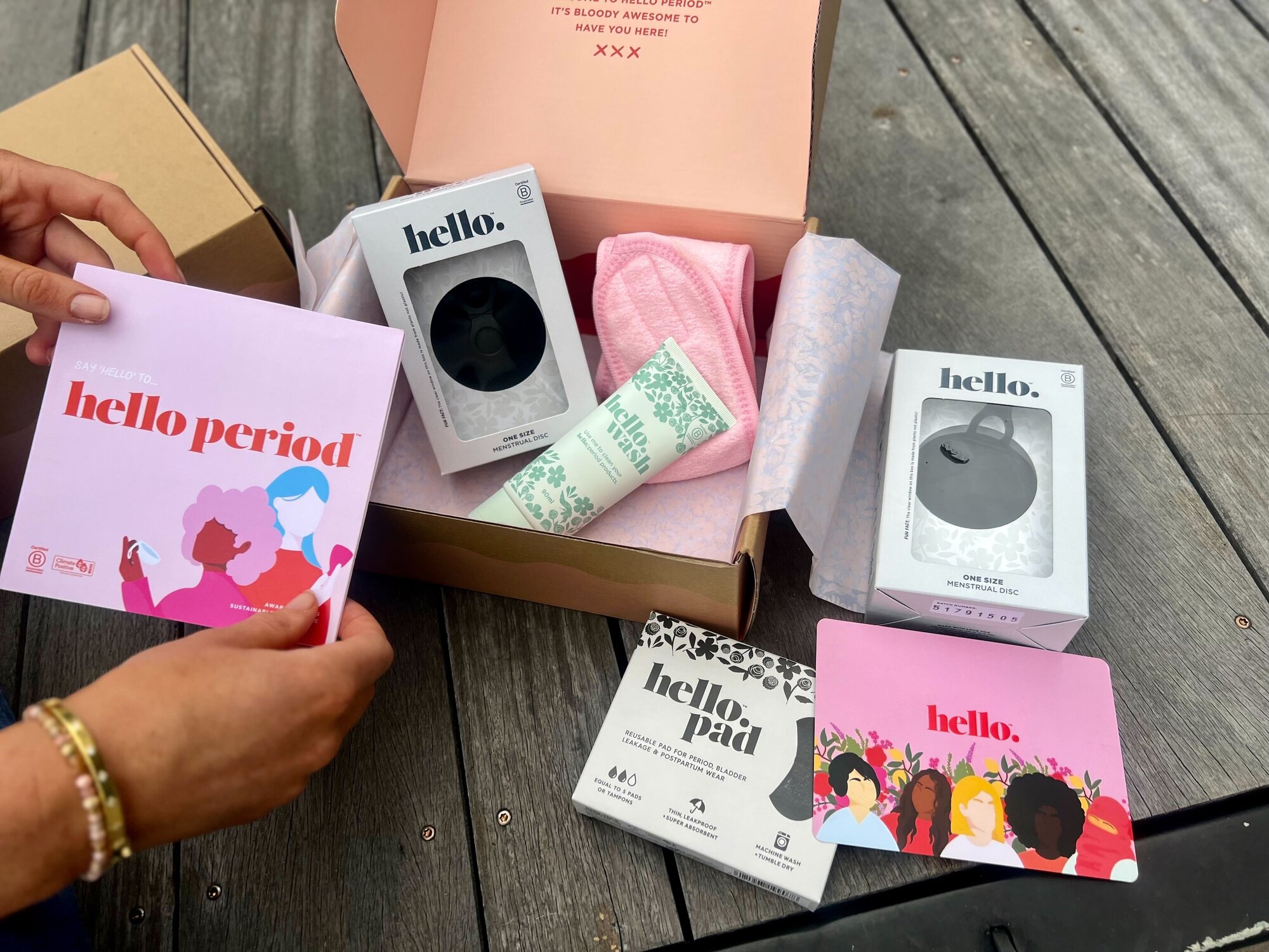Two period care packages are available for purchase as part of fundraising for the campaign, with sales open until June 8 via the Hello.Friend website. Photo / Rafaella Melo