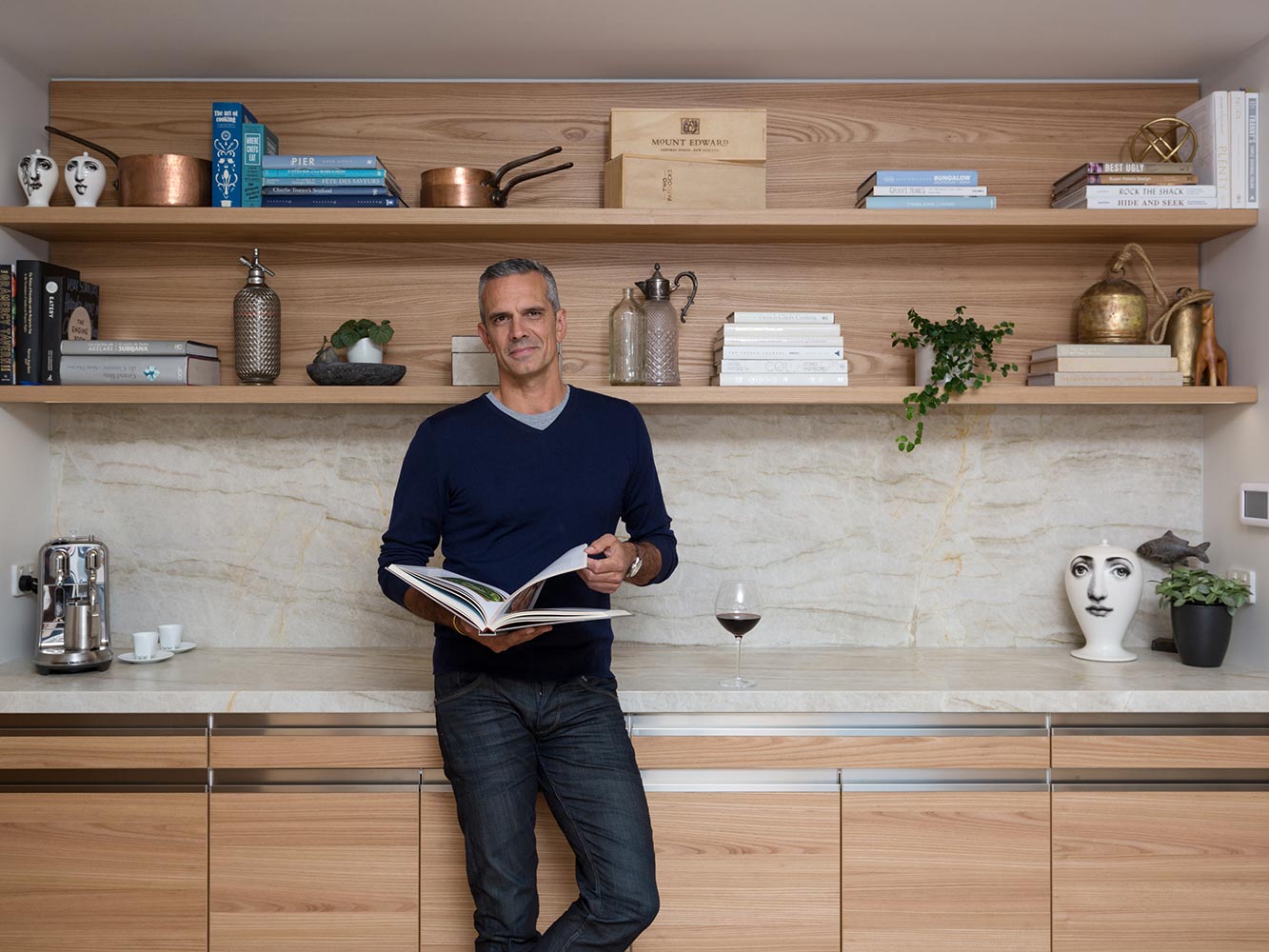 Josh Emett in his kitchen. Picture / Mark Scowen