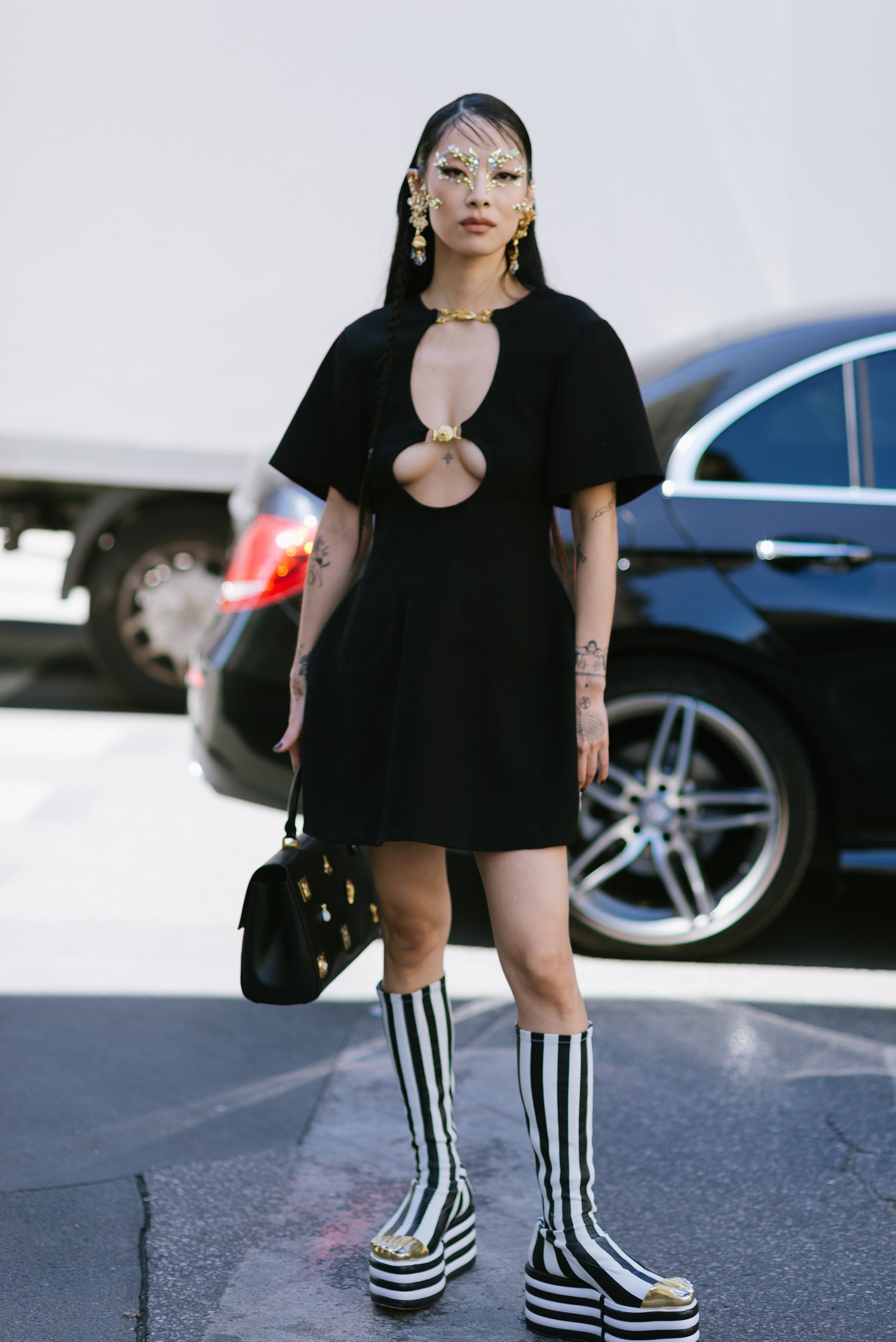 Op-ed: Rina Sawayama during Paris Fashion Week Haute Couture. Photo / Getty Images