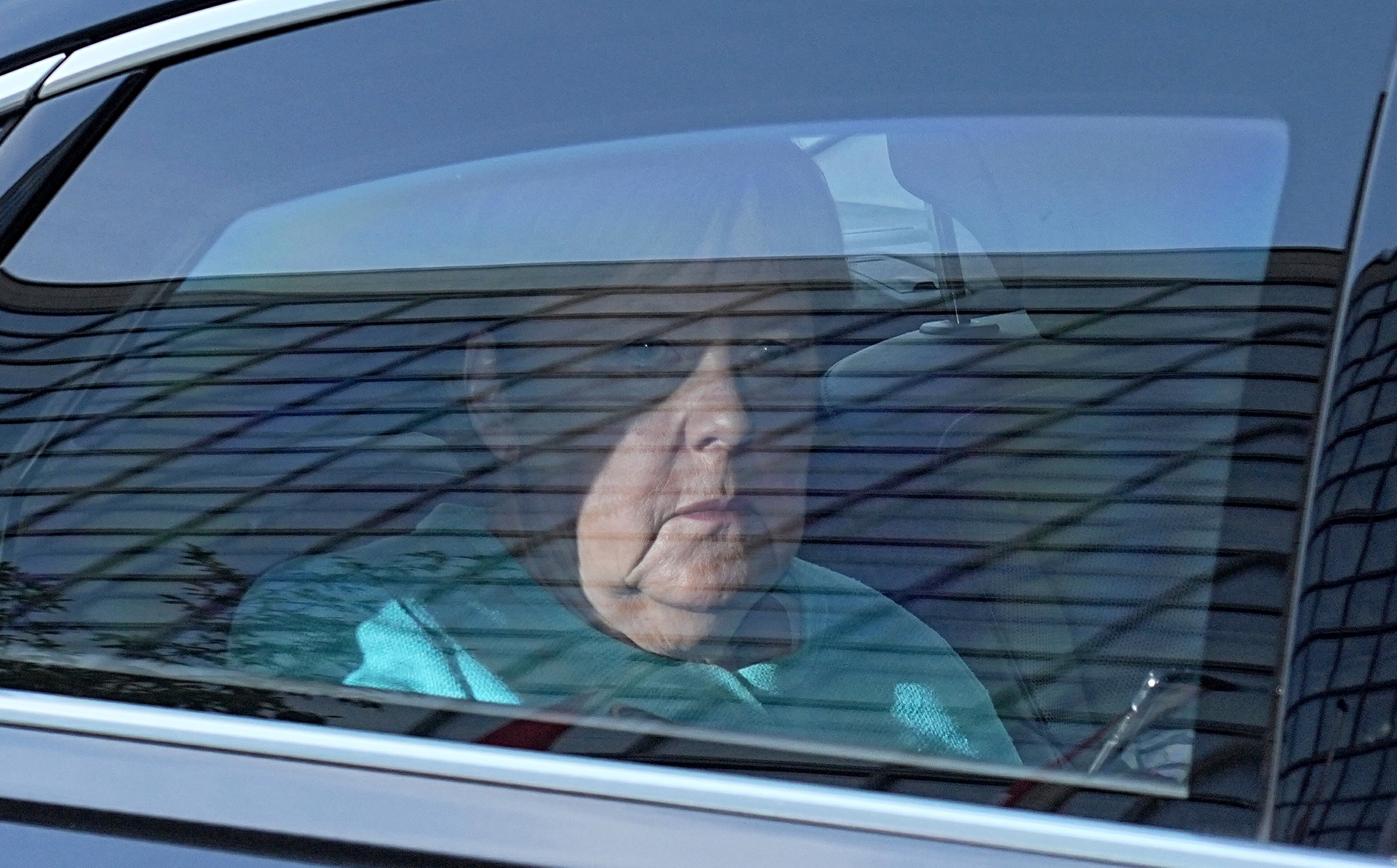 German Chancellor Angela Merkel arrives at the Konrad Adenauer House in Berlin as voters choose a new parliament. Photo / Michael Kappeler, dpa via AP