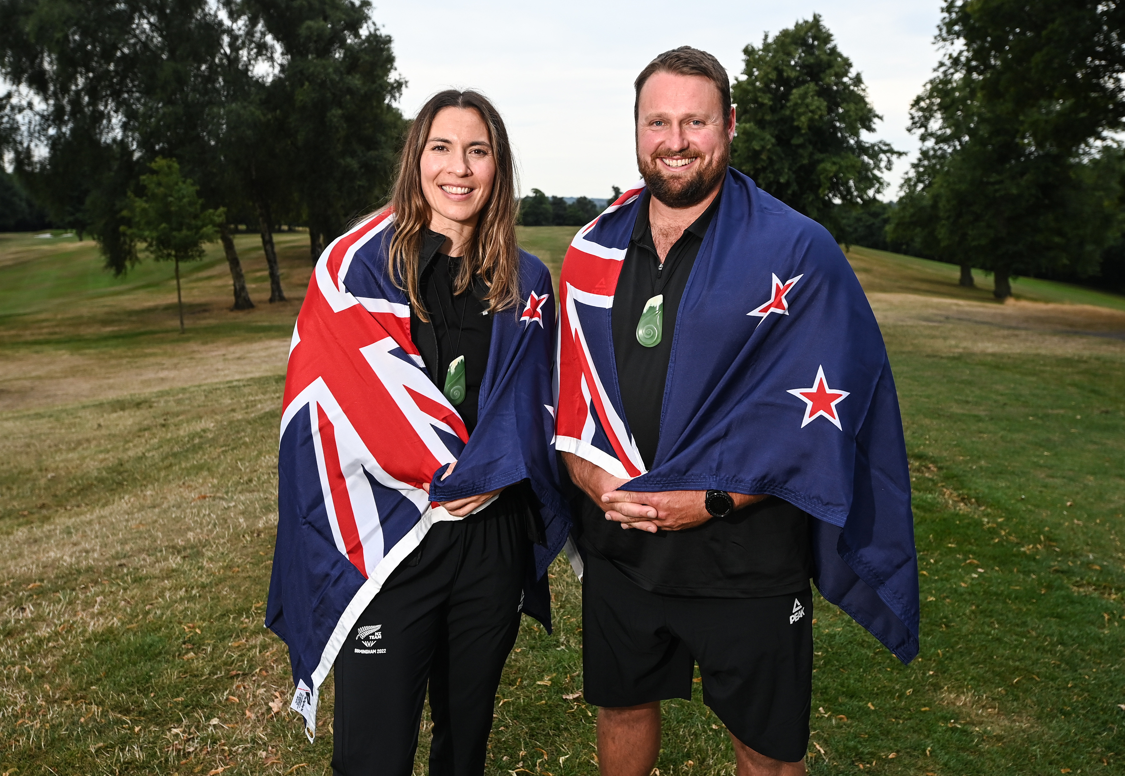 Joelle King and Tom Walsh were the New Zealand flag bearers for the 2022 Commonwealth Games in Birmingham. Photo / Photosport