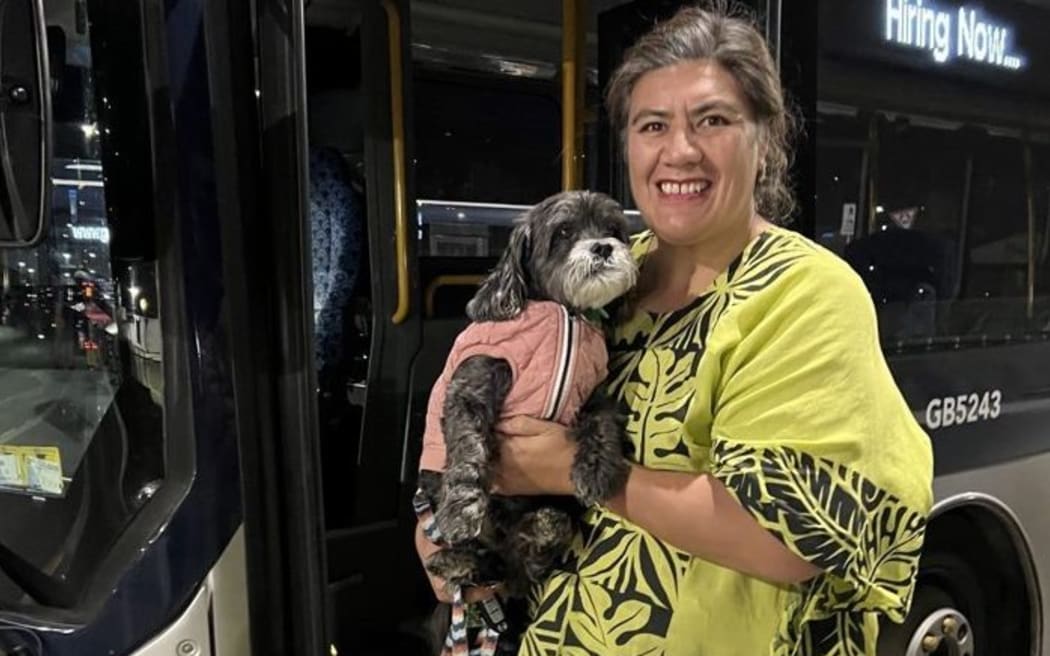 Auckland councillor Josephine Bartley and her dog Milo. Photo / Auckland Council
