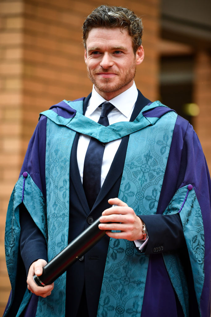 The 33-year-old actor said he missed his original graduation because he was fortunate enough to be working. Photo / Getty Images