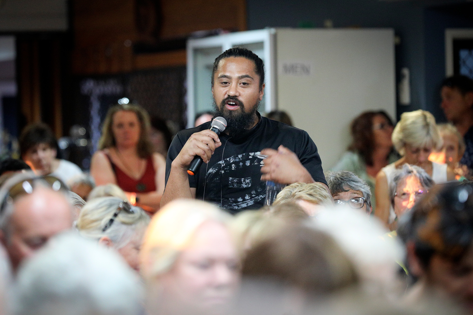 Fabian Waenga spoke about the plight of homeless at a public meeting in March. Photo / File