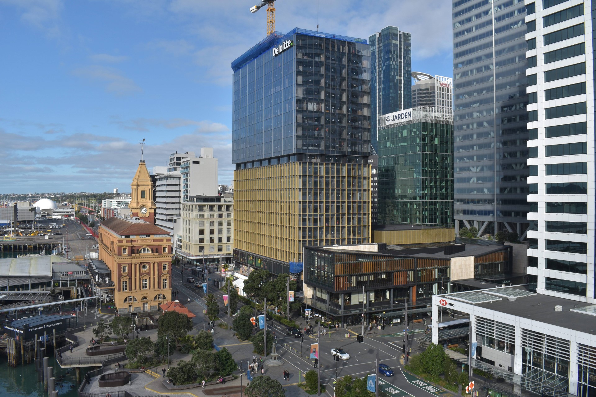One Queen (centre), where the hotel is in part of the refurbished waterfront block. 