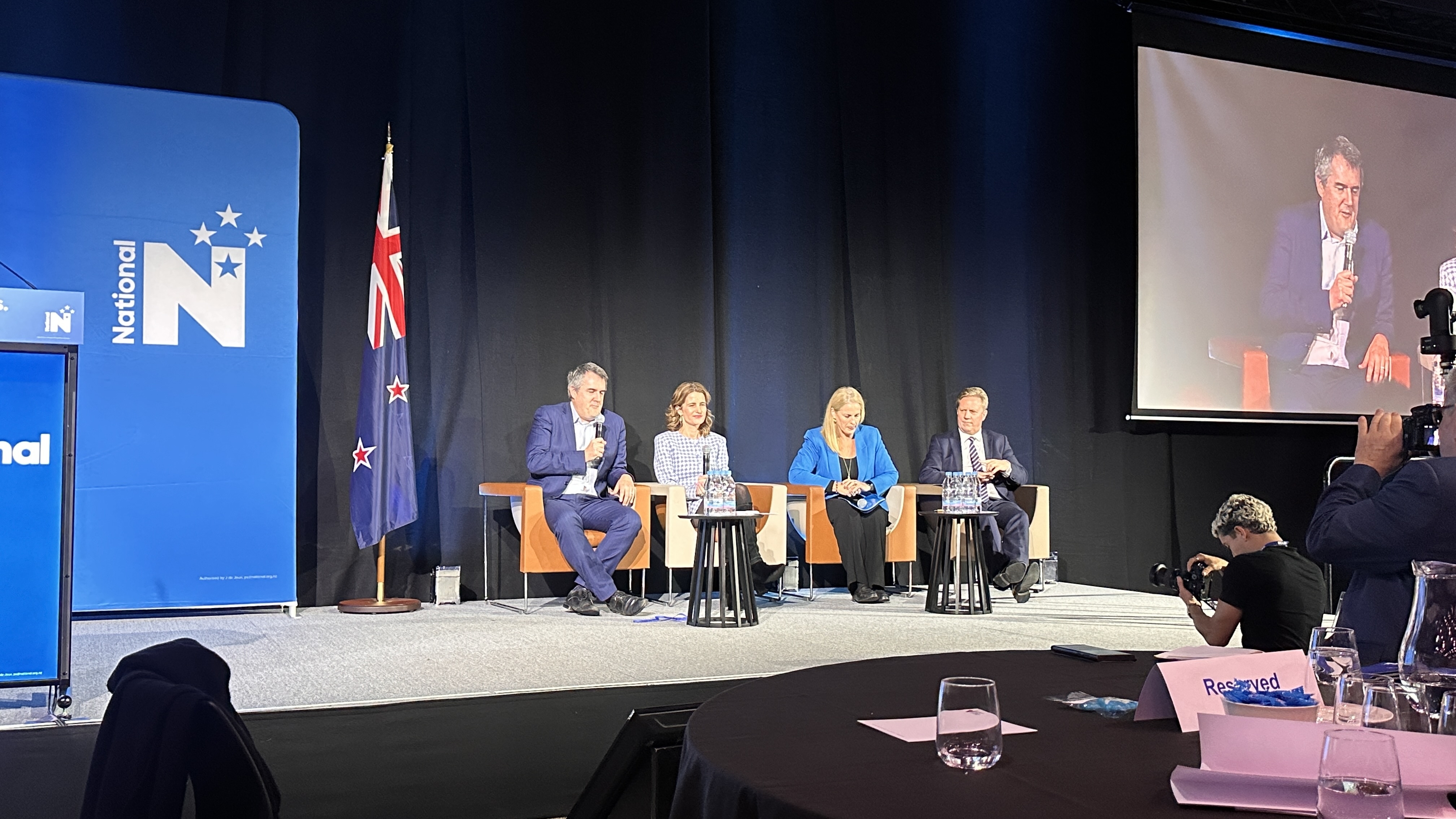 National holds an economy-related forum at its conference on Saturday. Photo / Jamie Ensor
