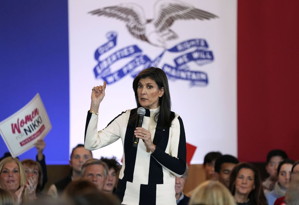 Former Republican presidential candidate Nikki Haley. One of the big questions now facing the Trump team is whether they can poach the donors of his rivals from the primaries. Photo / AP