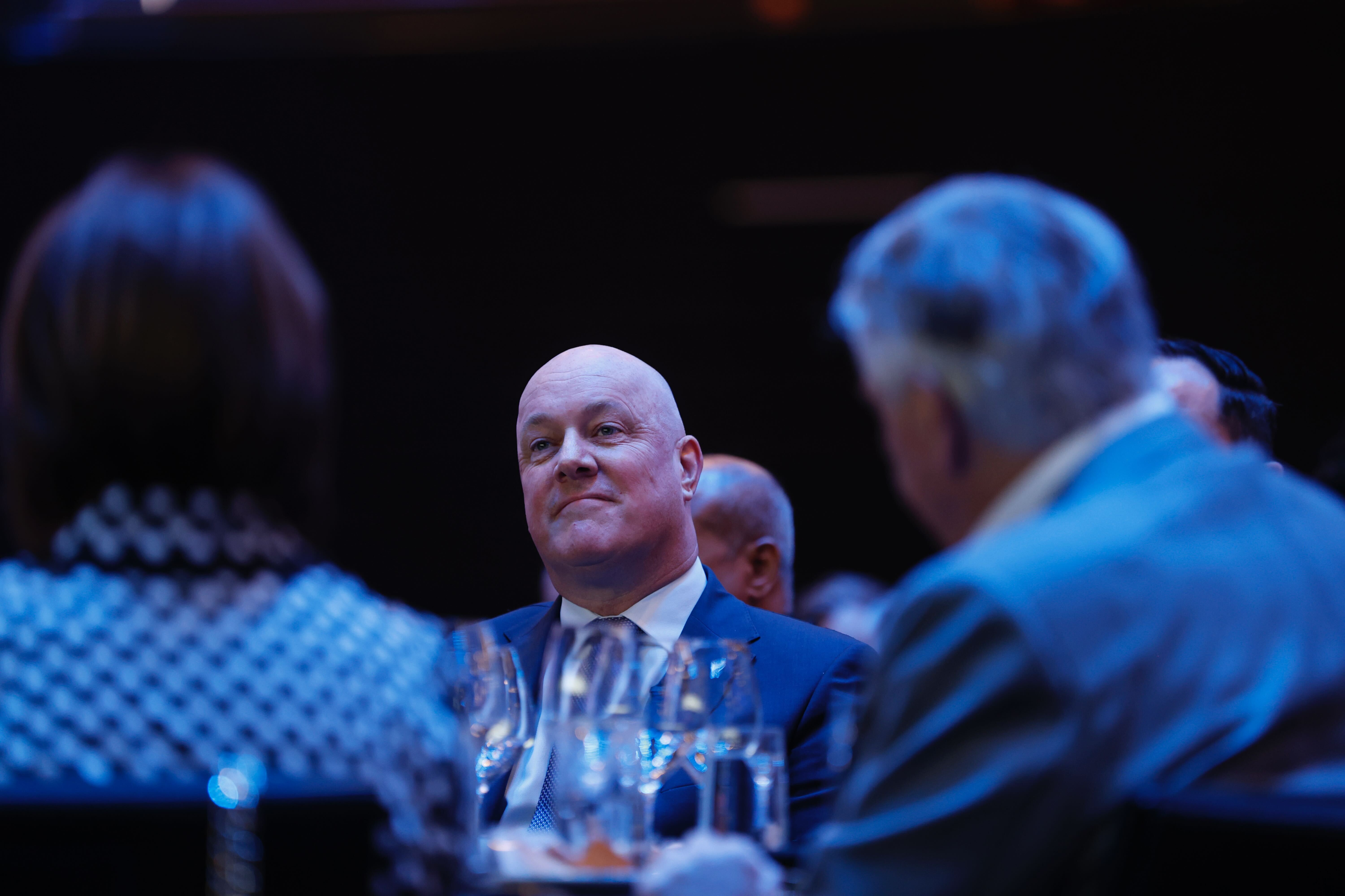 Prime Minister Christopher Luxon at the New Zealand International Convention Centre in Auckland before he delivers his state of the nation speech on January 19, 2026. NZ Herald photo by Michael Craig