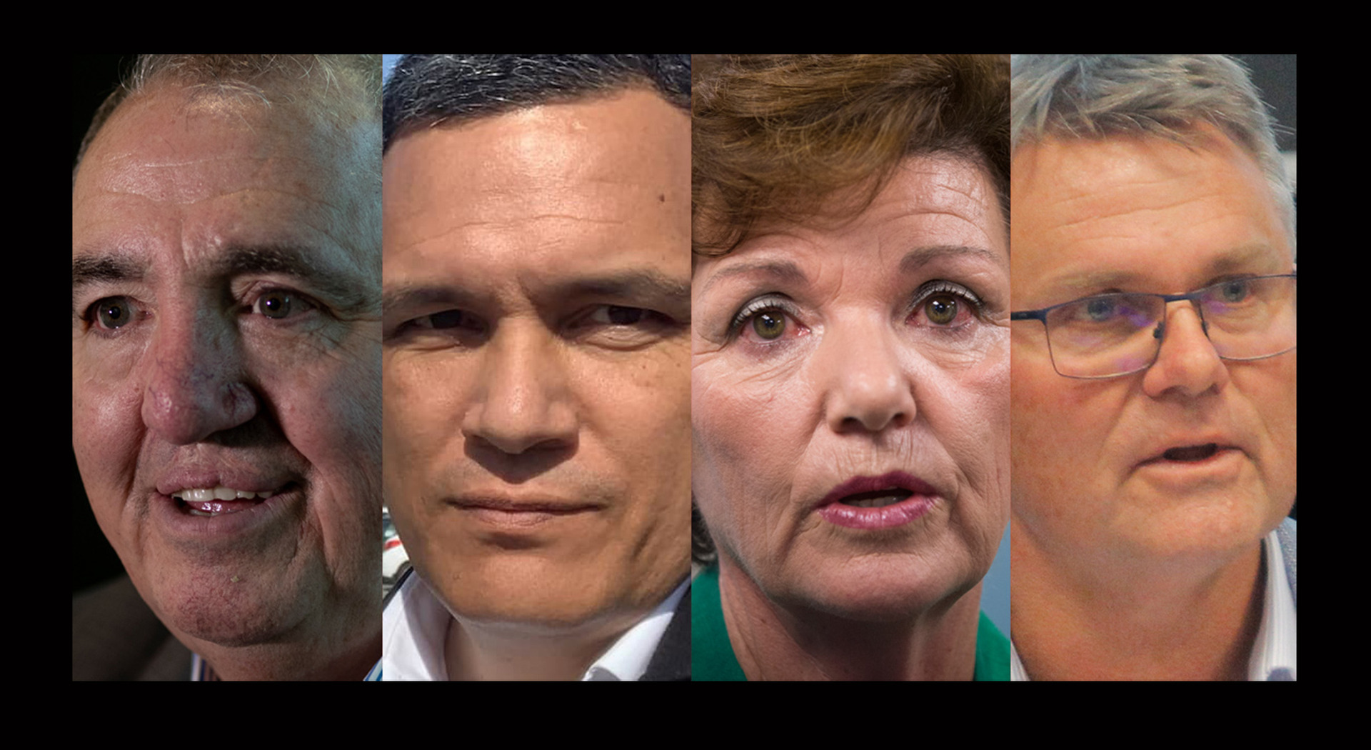Stephen Selwood, left, Shadrach Rolleston, Anne Tolley and Bill Wasley the four-strong commission to lead the troubled Tauranga City Council. 