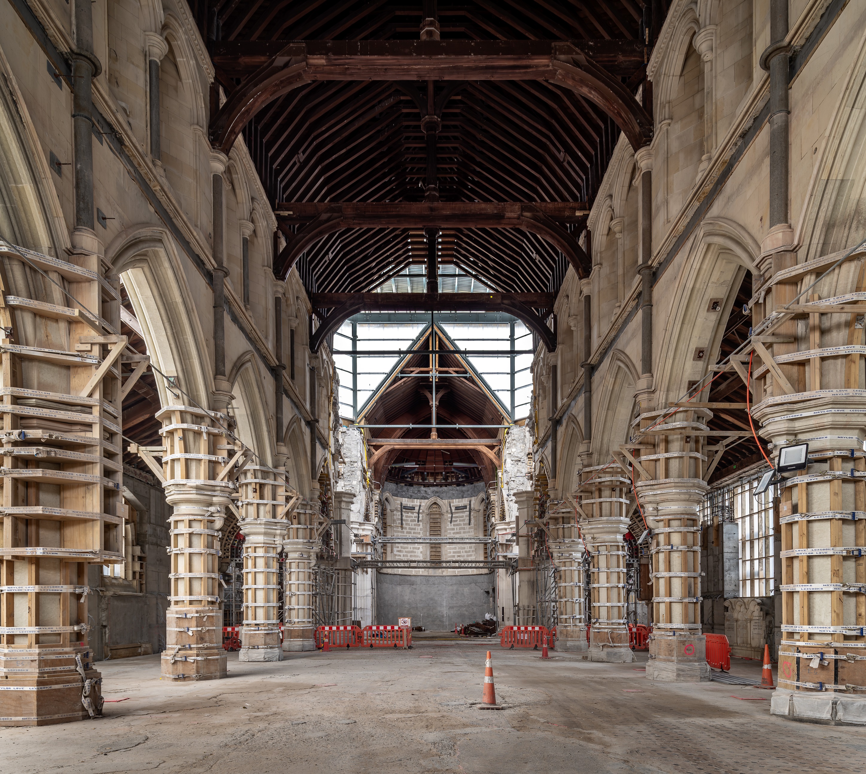 Inside the Christ Church Cathedral, with scaffolding now removed.