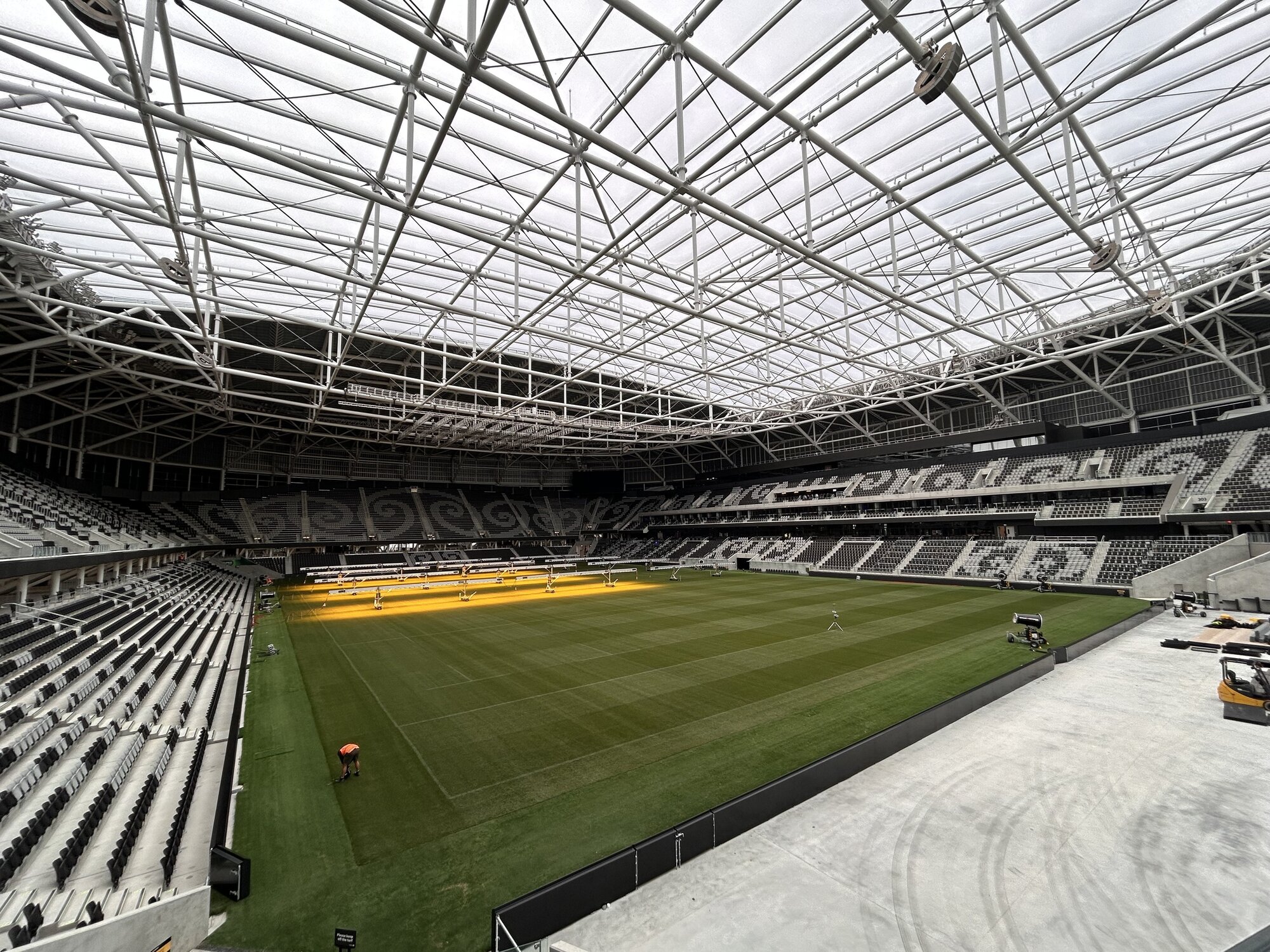  One NZ Stadium in Christchurch, 10 days before the first event.