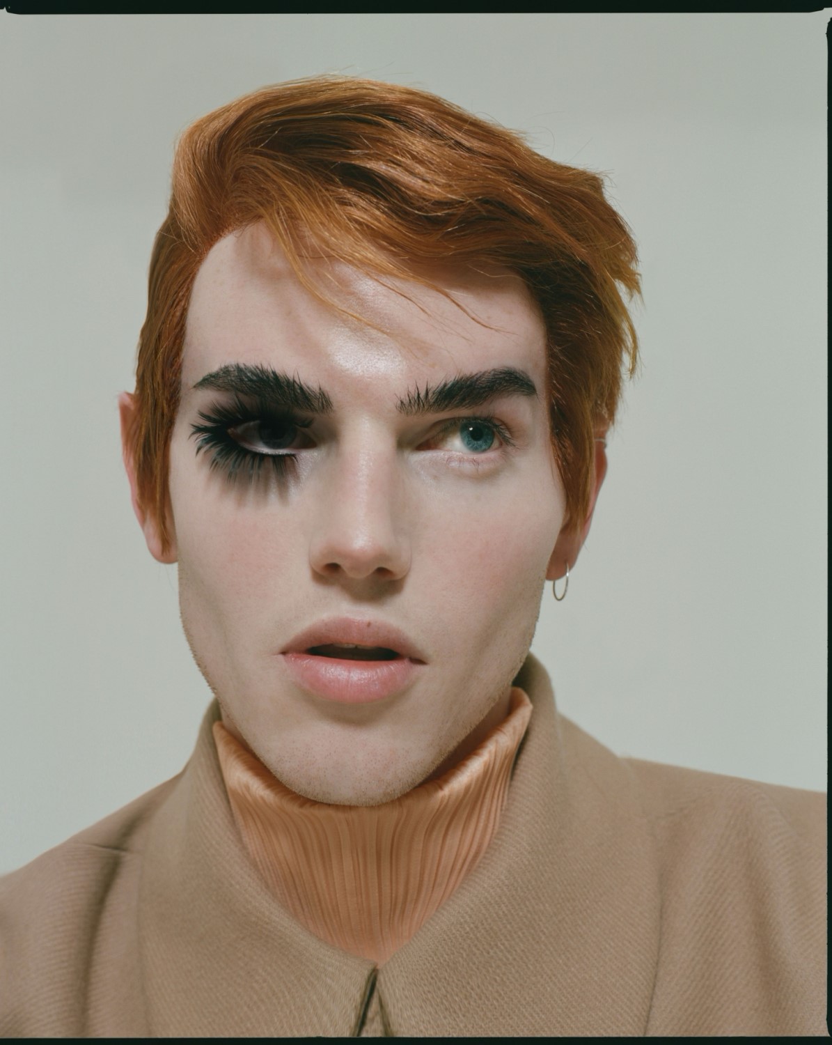 Wearing his own vintage Issey Miyake and Maison Martin Margiela for Paper magazine. Photo / Supplied