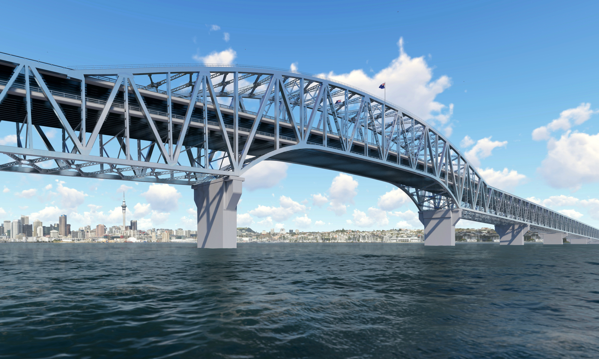 The replacement bridge developed by Will McKenzie and Arvind Daji has two decks and fits entirely within the profile of the existing bridge. Image / supplied