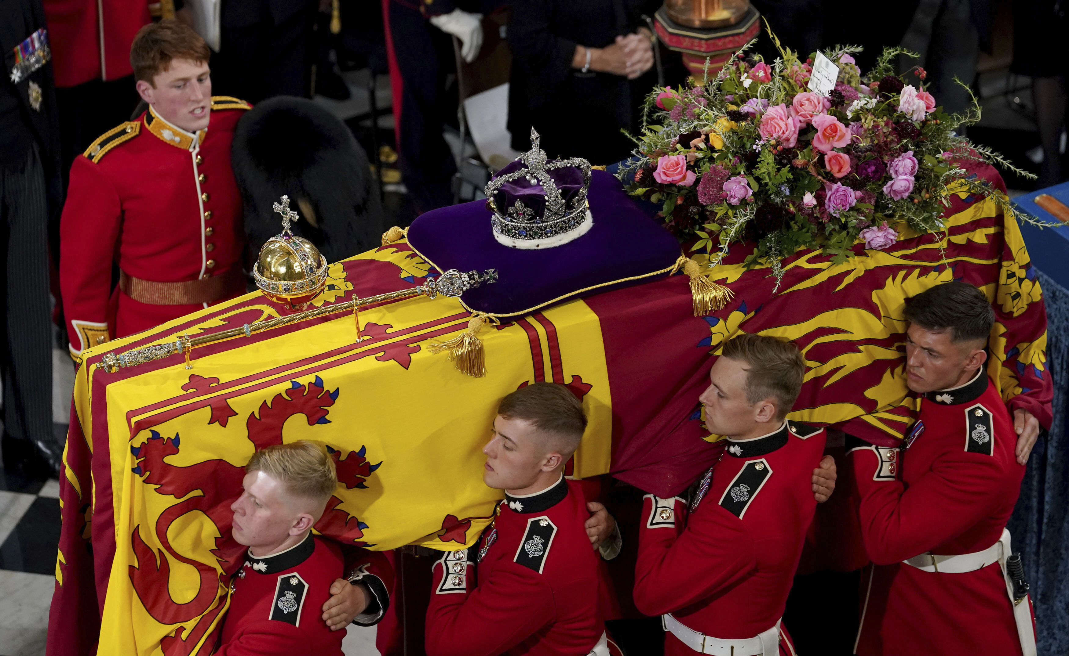 The Queen's coffin during her state funeral on September 19, 2022. Photo / AP