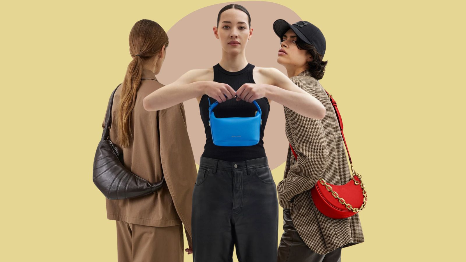 One easy way to update a look is by investing in a bag with a unique shape.