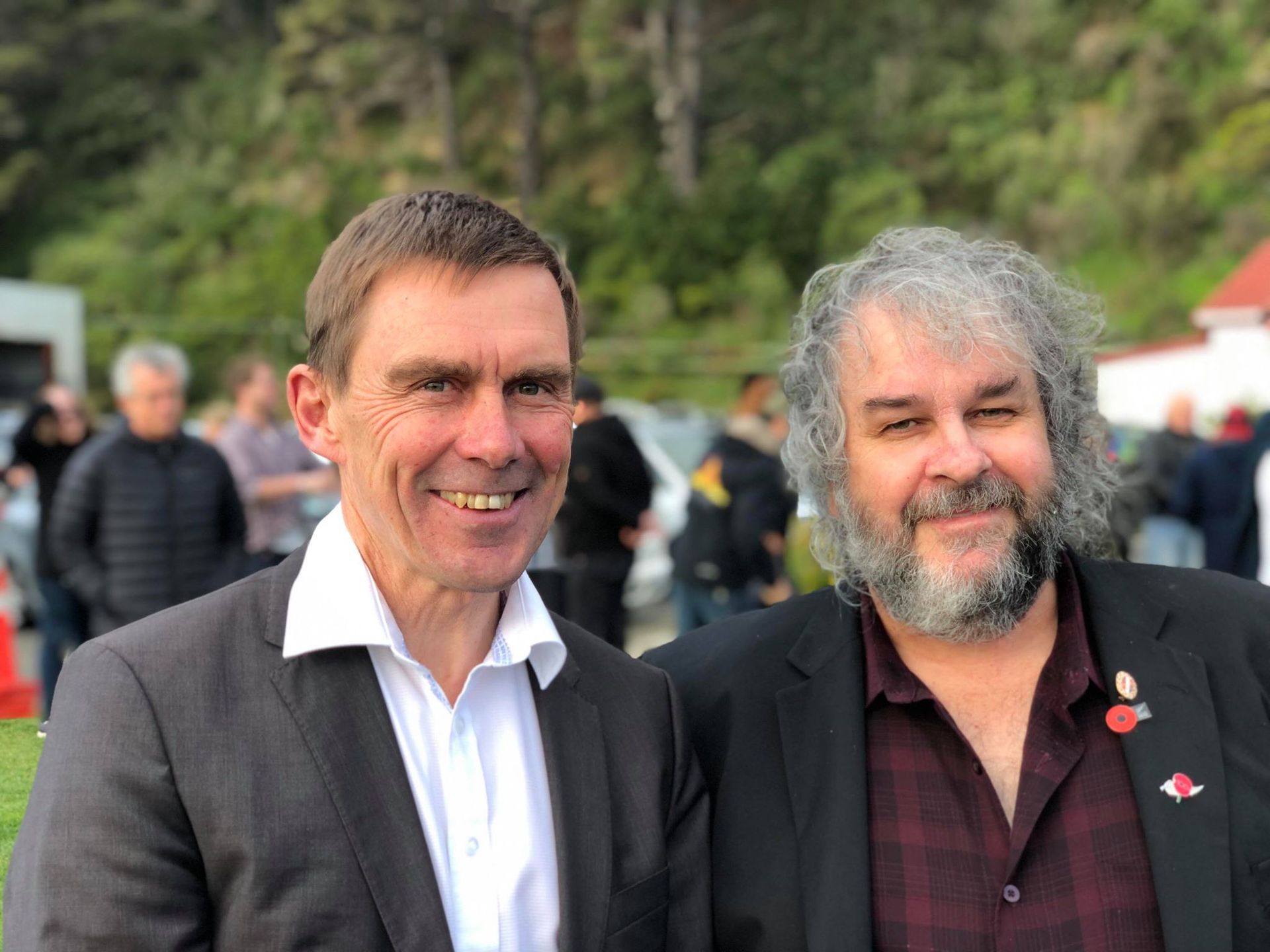 Andy Foster (left) will be supported in the election by Sir Peter Jackson. Photo / Georgina Campbell
