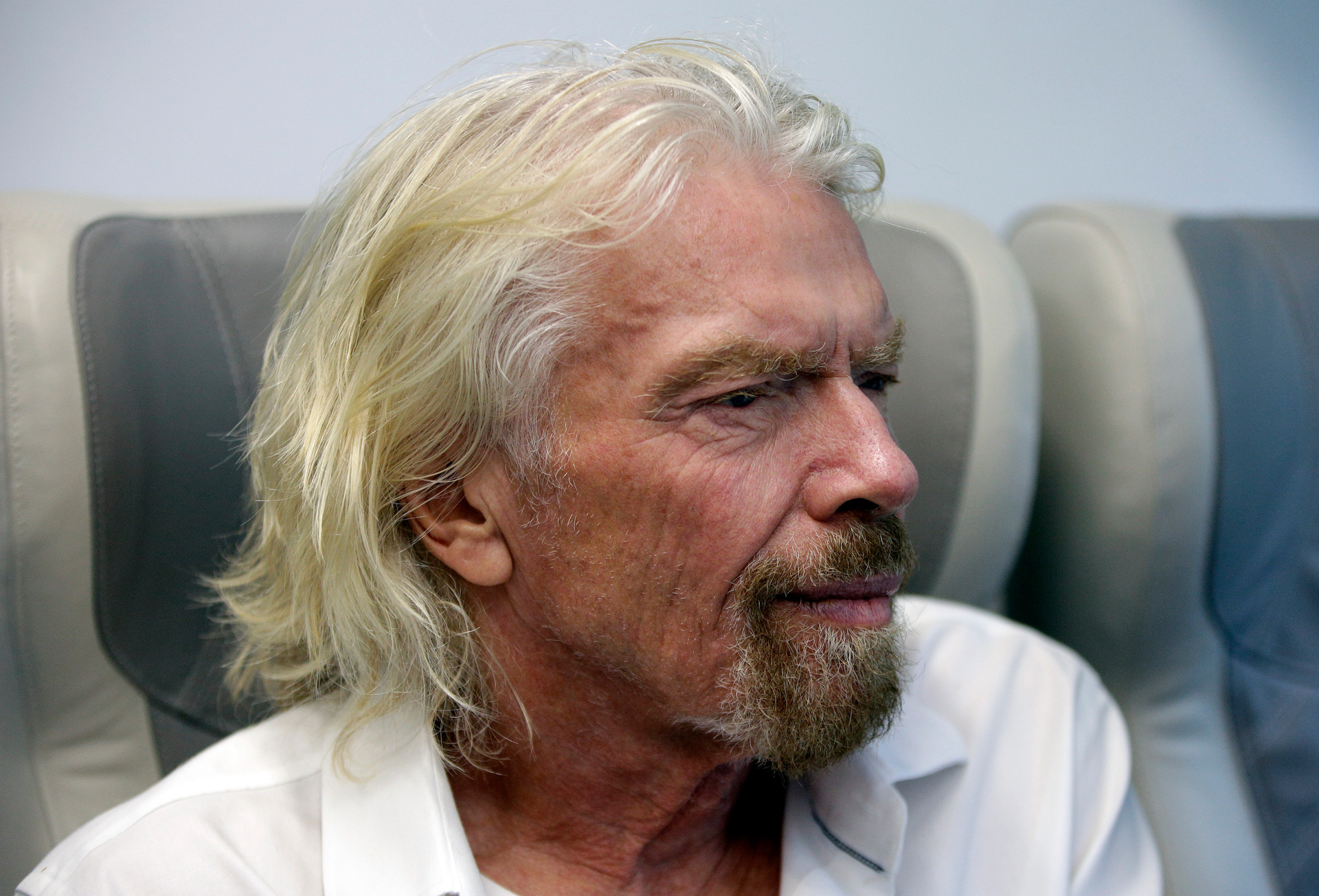 Virgin founder Sir Richard Branson is demanding government support for his ailing businesses. Photo / AP
