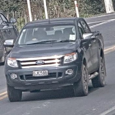 Police are appealing for sightings of a 2012 grey Ford Ranger ute, with the registration GJC586, in the Pouto Peninsula area on Sunday or Monday.