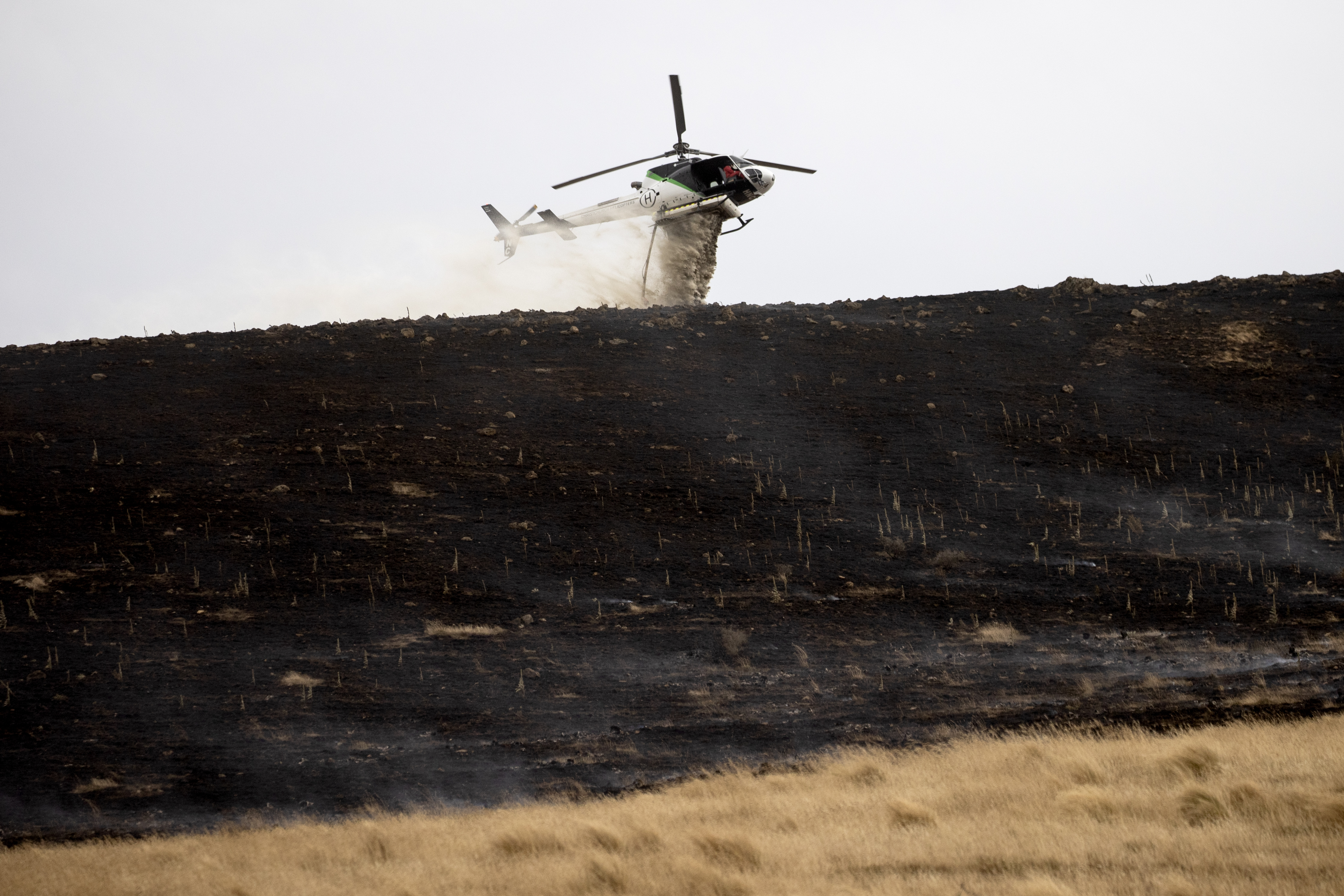Fire and Emergency had the Waikari Valley fire contained but the blaze jumped its containment line. Photo / George Heard