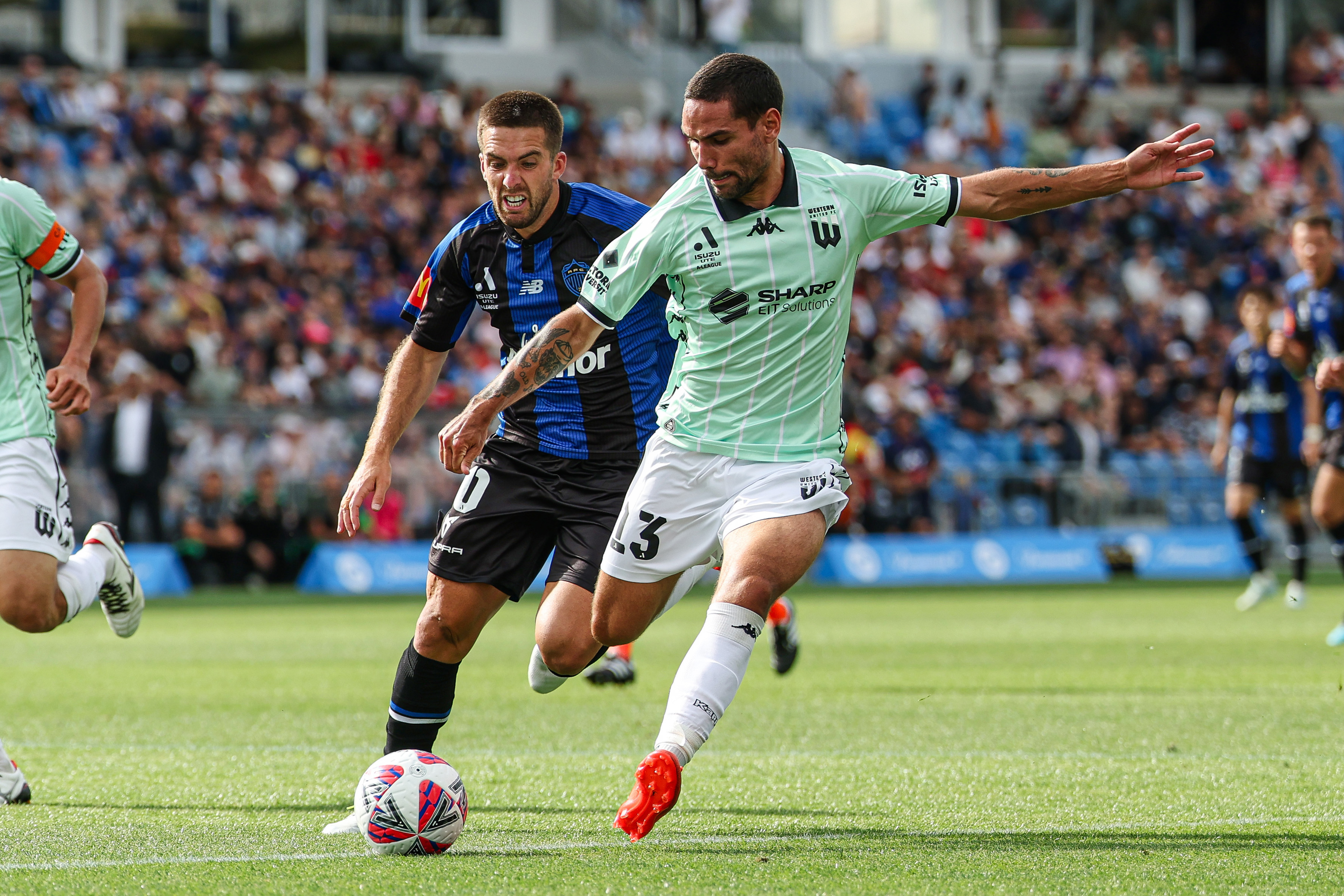 Western United beat Auckland FC 4-0 in Auckland. Photo / Shane Wenzlick, Photosport