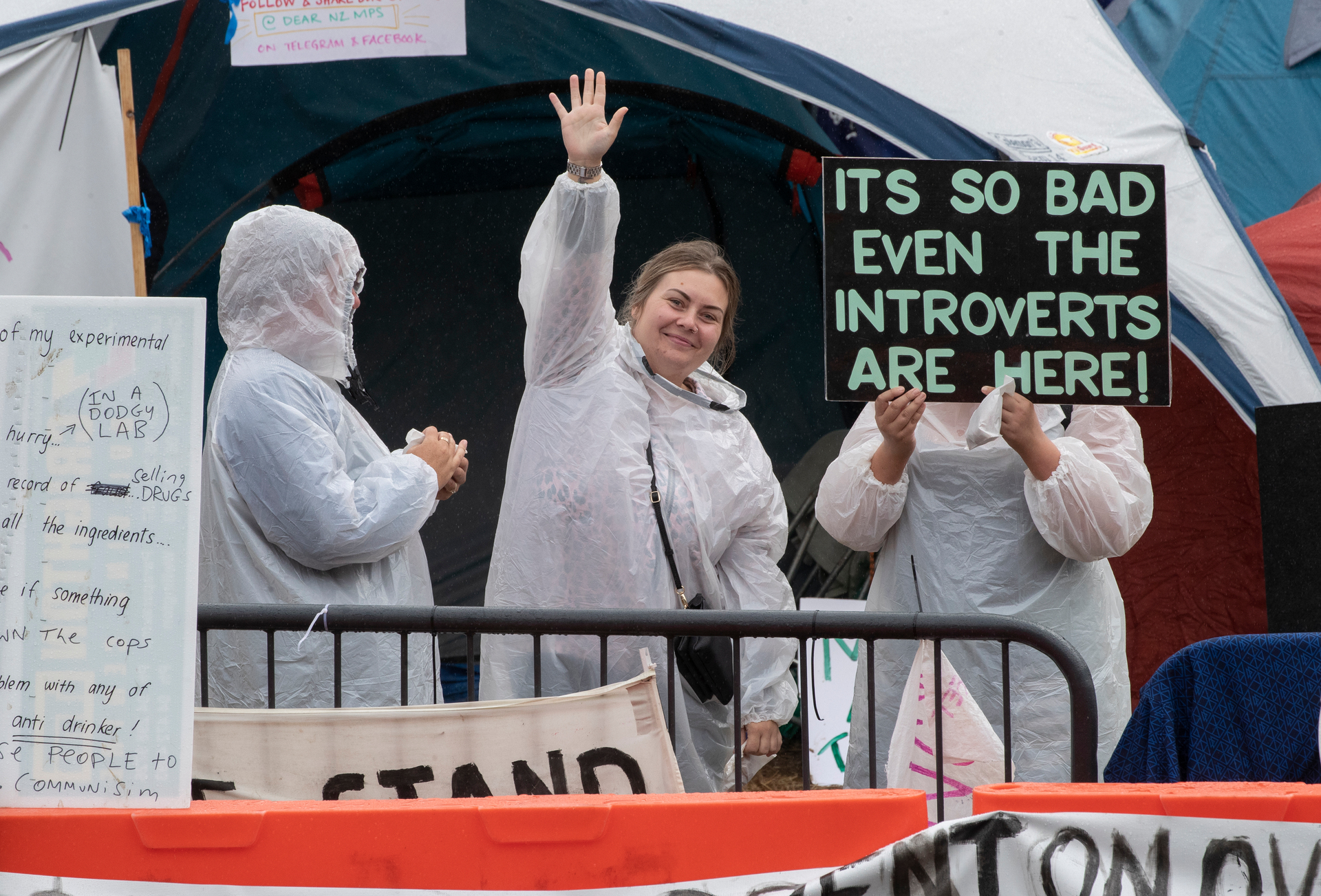 The anti-mandate protest and occupation at Parliament has drawn a varied cross-section of New Zealanders into the debate. Photo / Mark Mitchell