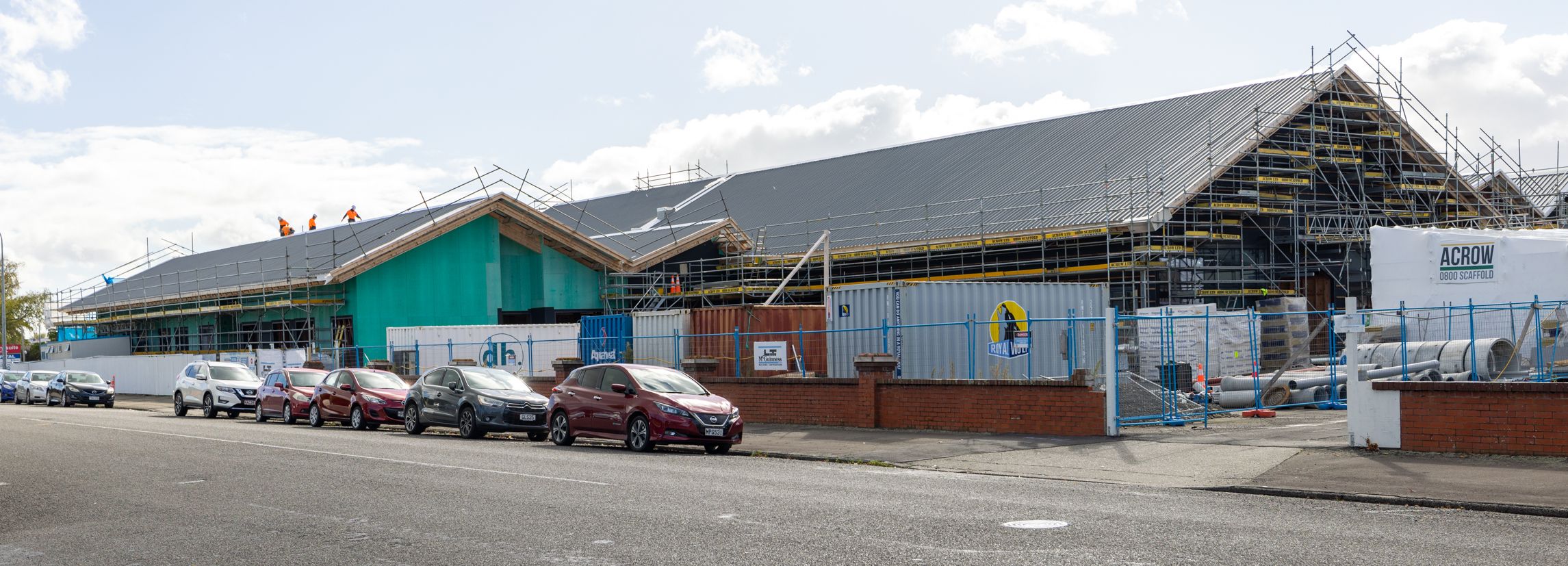 The roof of the new mental health unit at Palmerston North Regional Hospital was completed in May 2024. Photo / NZME