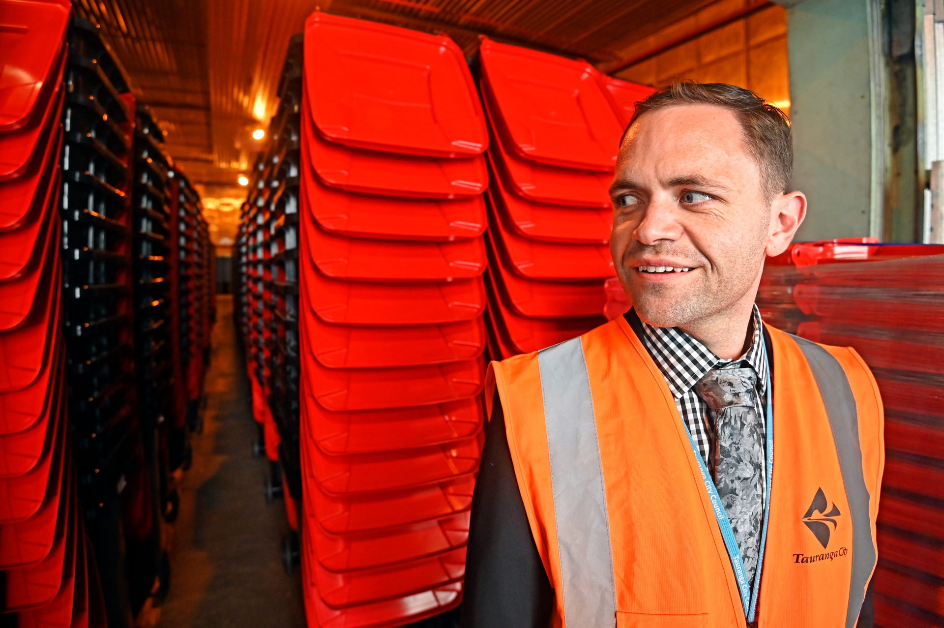 Sustainability and waste manager Sam Fellows. Photo / George Novak