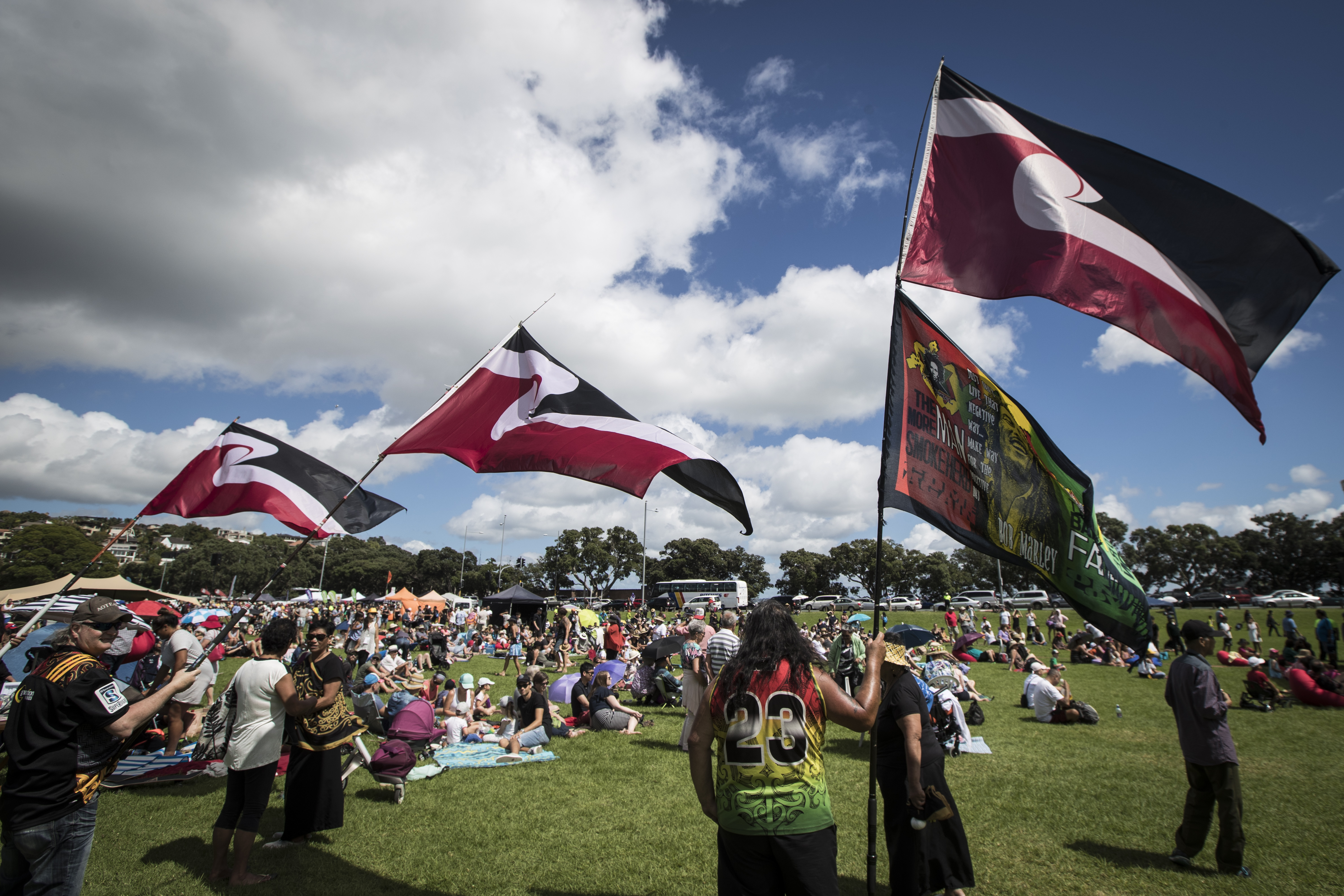 Ngāti Whātua Ōrakei Waitangi Day celebrations at  Ōrakei Domain on Tamaki Drive. Photo / Jason Oxenham