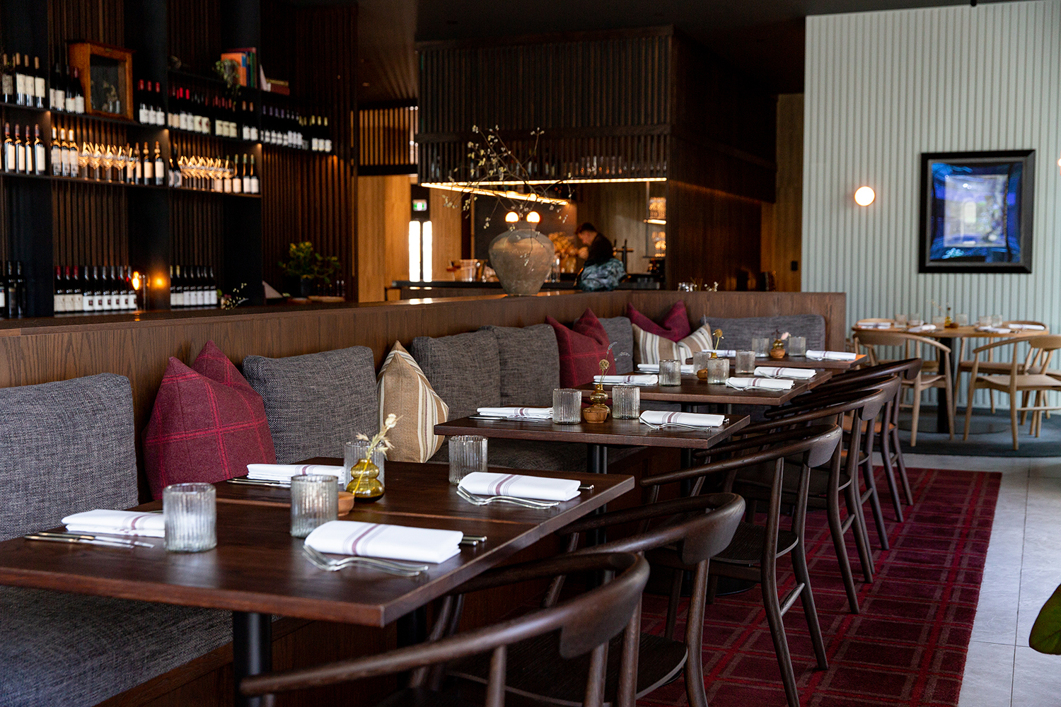A rich colour palette fills the restaurant. Photo / Babiche Martens