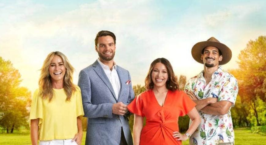 From left, hosts of Three's morning show, AM: Bernadine Oliver-Kerby, Ryan Bridge, Melissa Chan-Green and William Wairua. Photo / Supplied