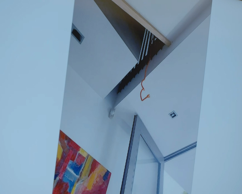 A police evidence photo of rope found at Philip Polkinghorne's Remuera home. The Crown alleges he murdered wife Pauline Hanna and staged her death as a suicide.