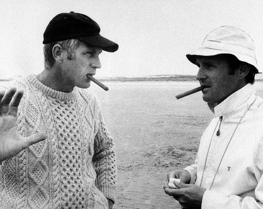 A chunky, deep Arran jumper worn by Steve McQueen in The Thomas Crown Affair (1968)