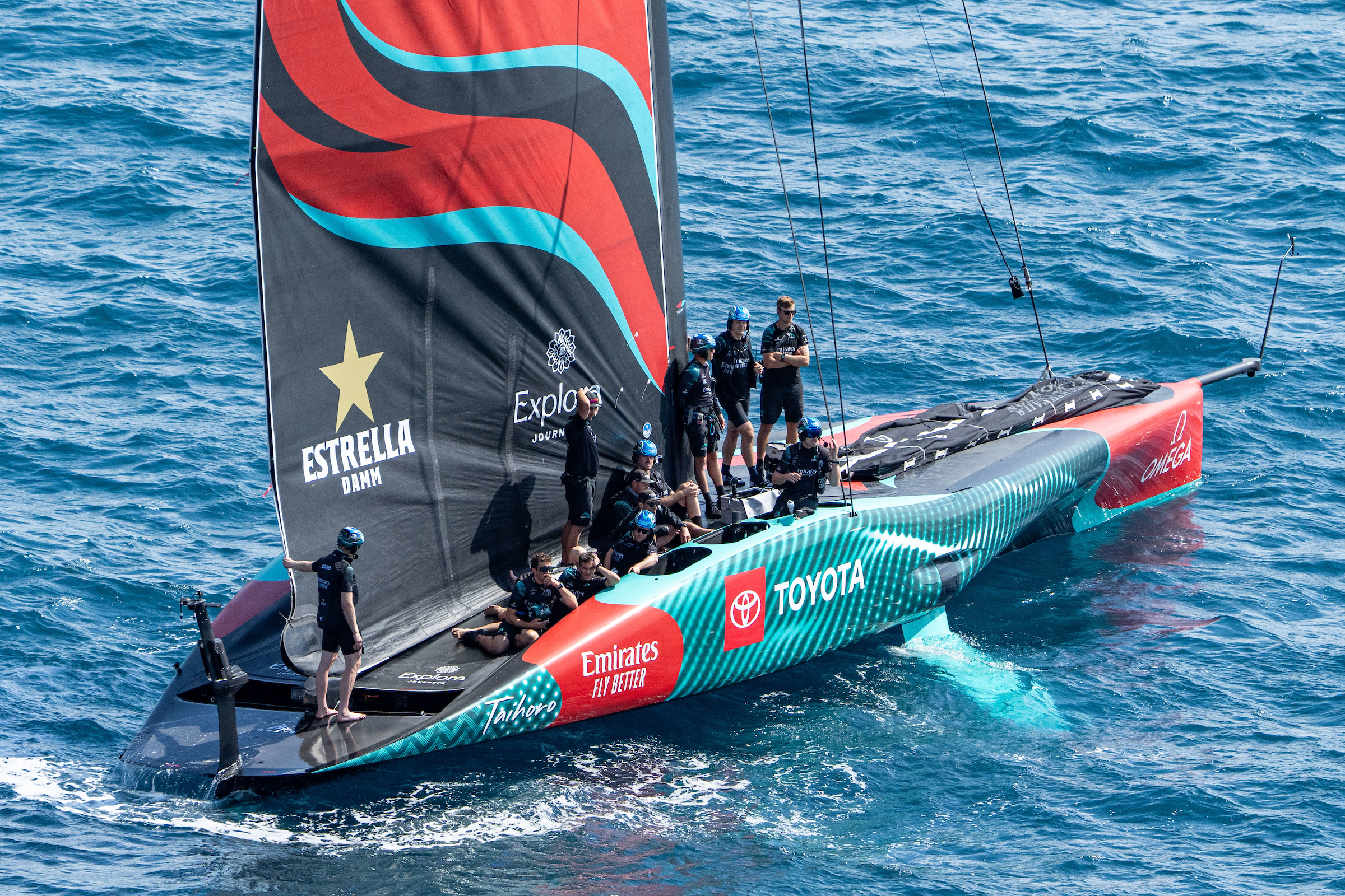 Emirates Team New Zealand have been keeping a close eye on the competition. Photo / Ian Roman, America's Cup