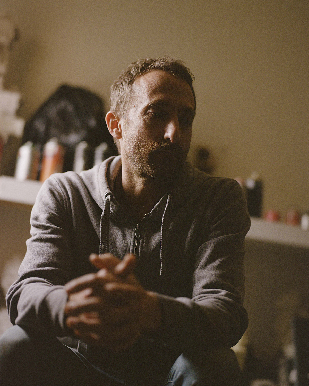 “Oil paint is a simple substance, yet it’s very indulgent, I’m seduced by its materiality. Sculpture is so much like painting, in that you are modelling a form.” Photo / Saskia Wilson, courtesy of Yavuz Gallery
