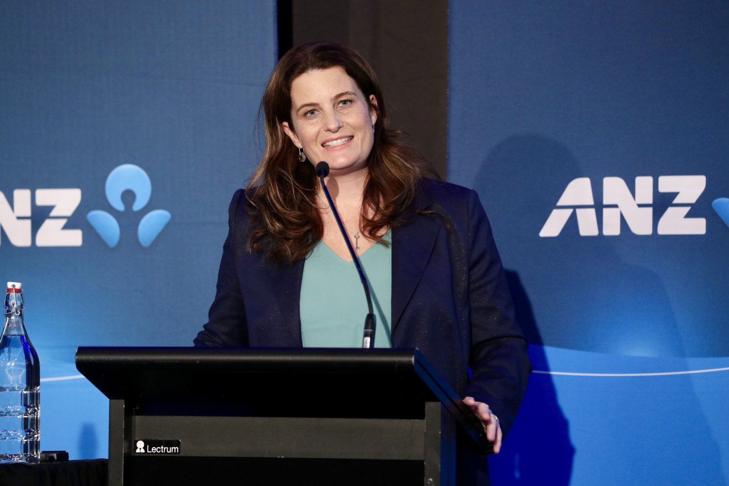 Finance Minister Nicola Willis speaks to business leaders at an ANZ sponsored event at InterContinental Wellington. Photo / Mark Mitchell