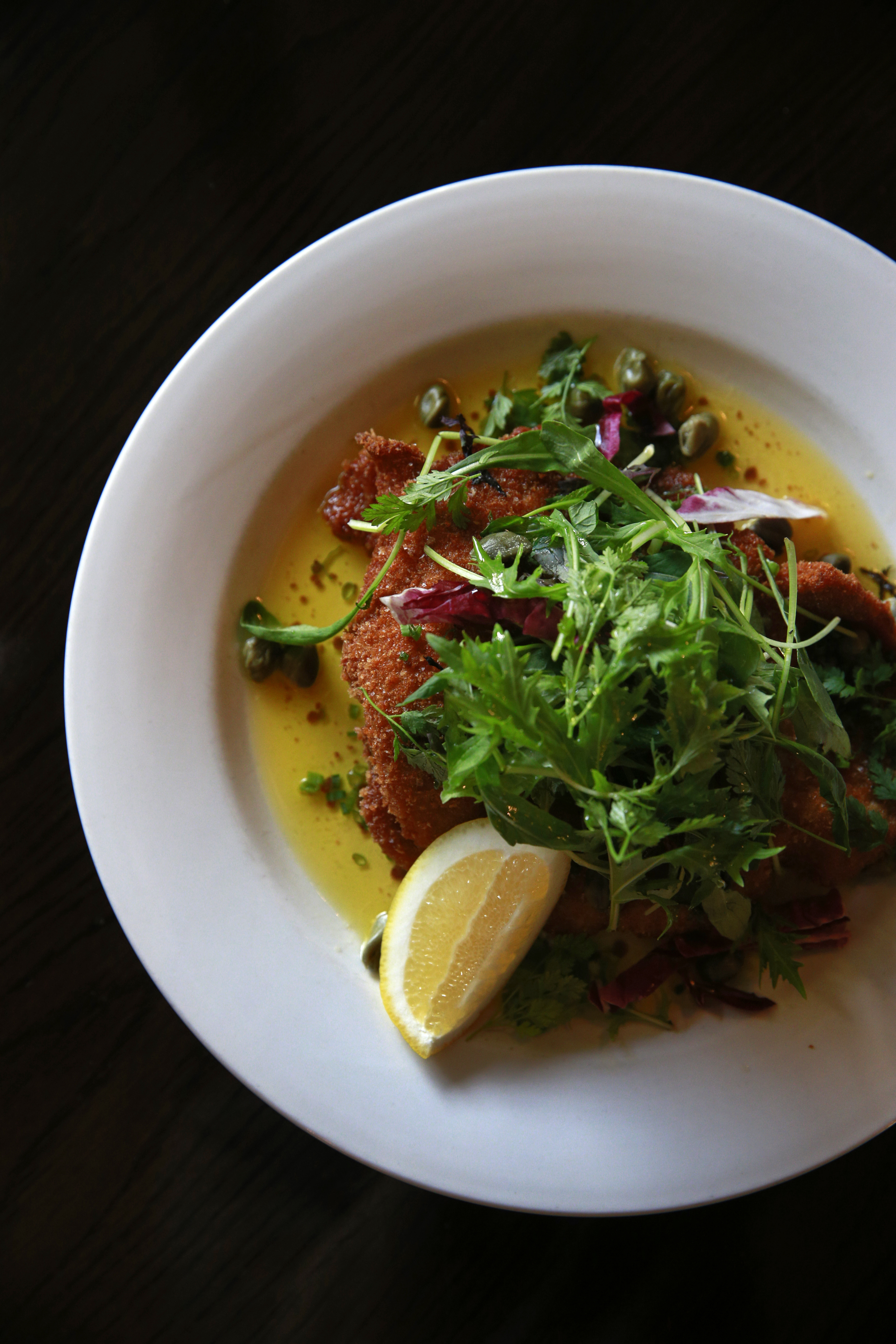 Pork cotoletta, from the menu at Ponsonby Road Bistro. Photo / Alex Burton