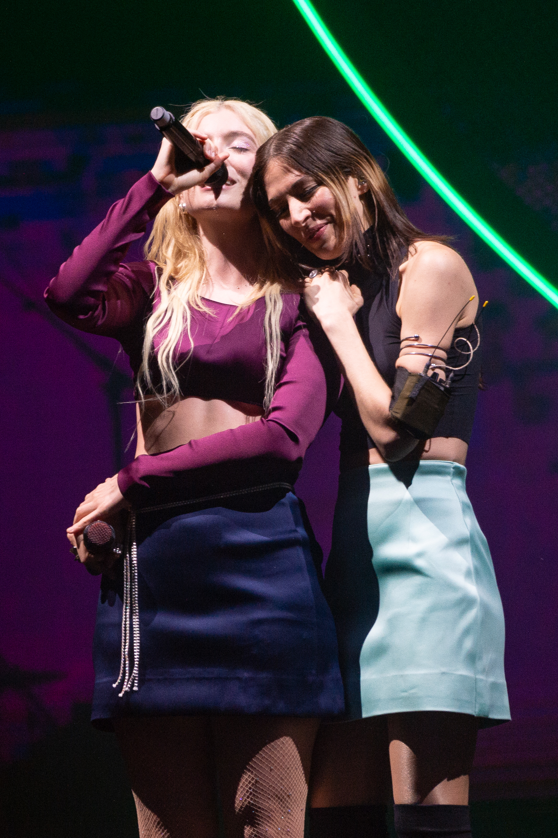 Lorde and Caroline Polachek at Sziget. Photo / Getty Images