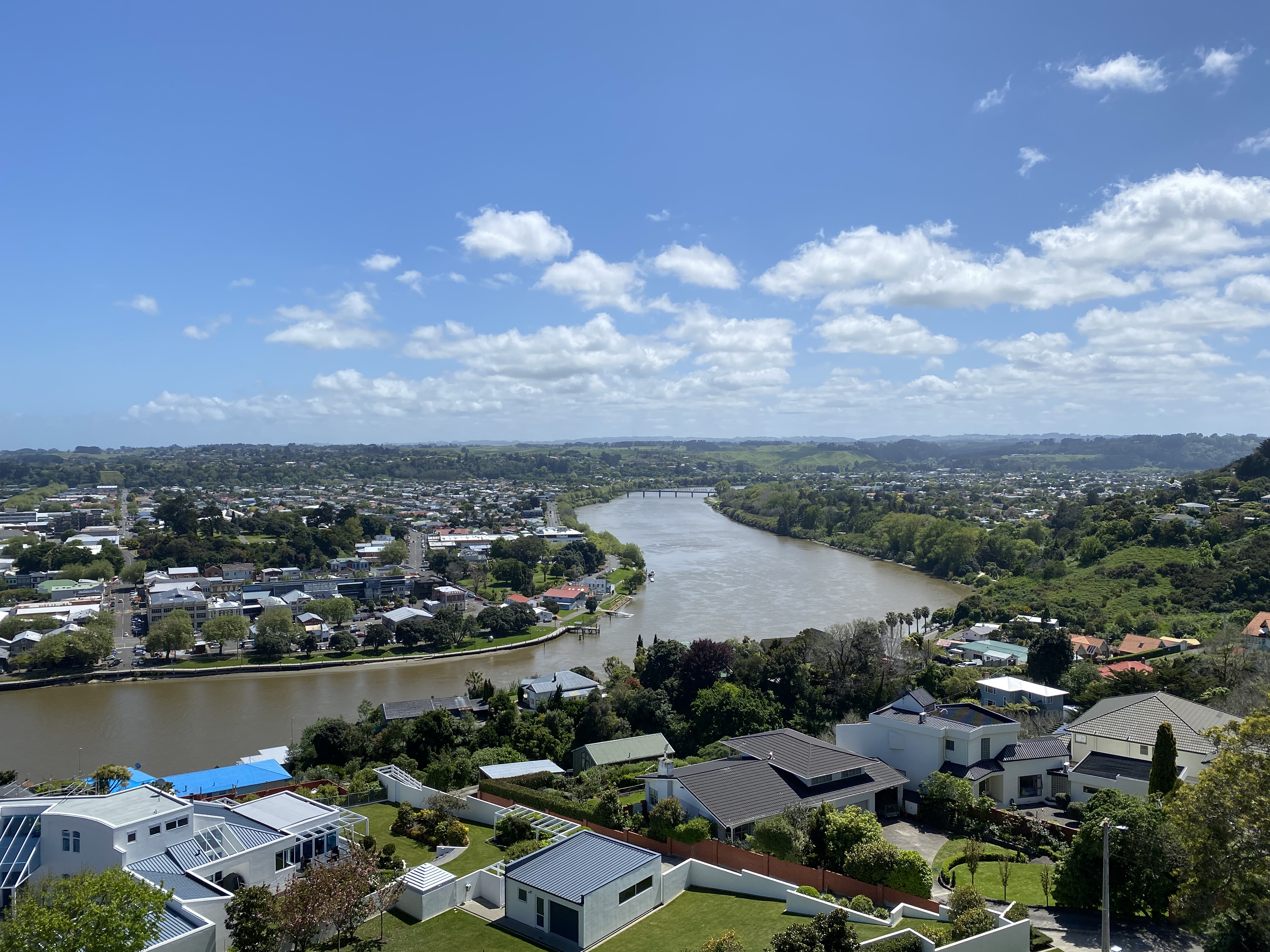 Whanganui town and its river from above. Photo / Supplied