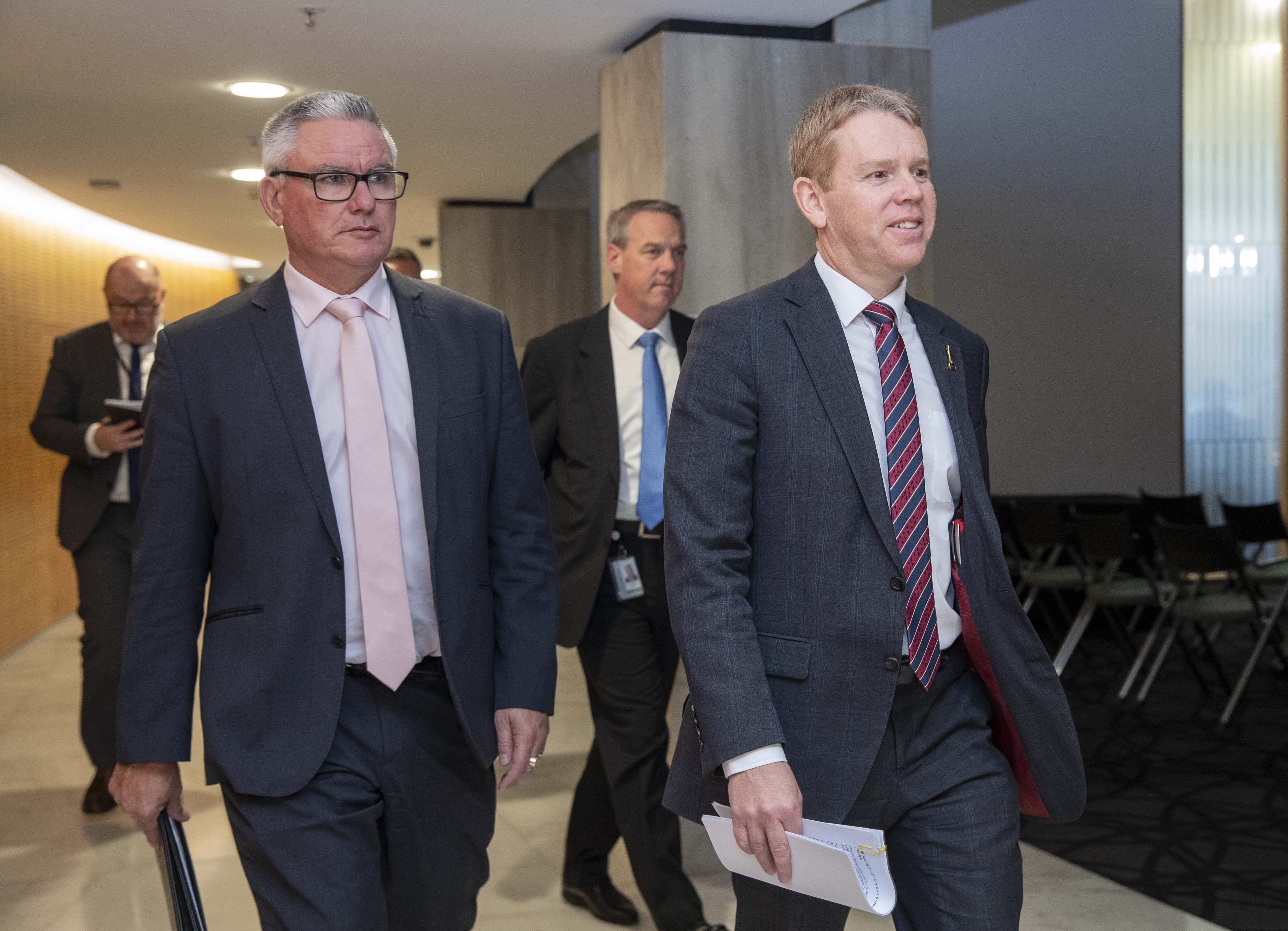 Prime Minister Chris Hipkins and Children's Minister Kelvin Davis. Photo / Mark Mitchell