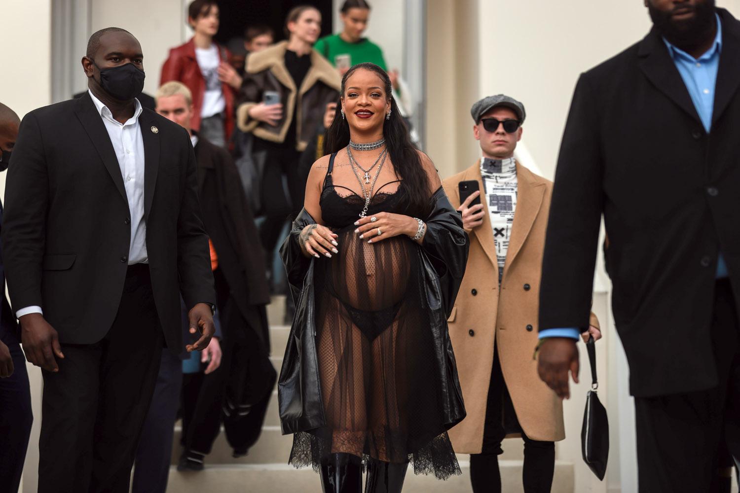 Rihanna is seen outside the Dior show, during Paris Fashion Week in March this year. Photo / Getty Images