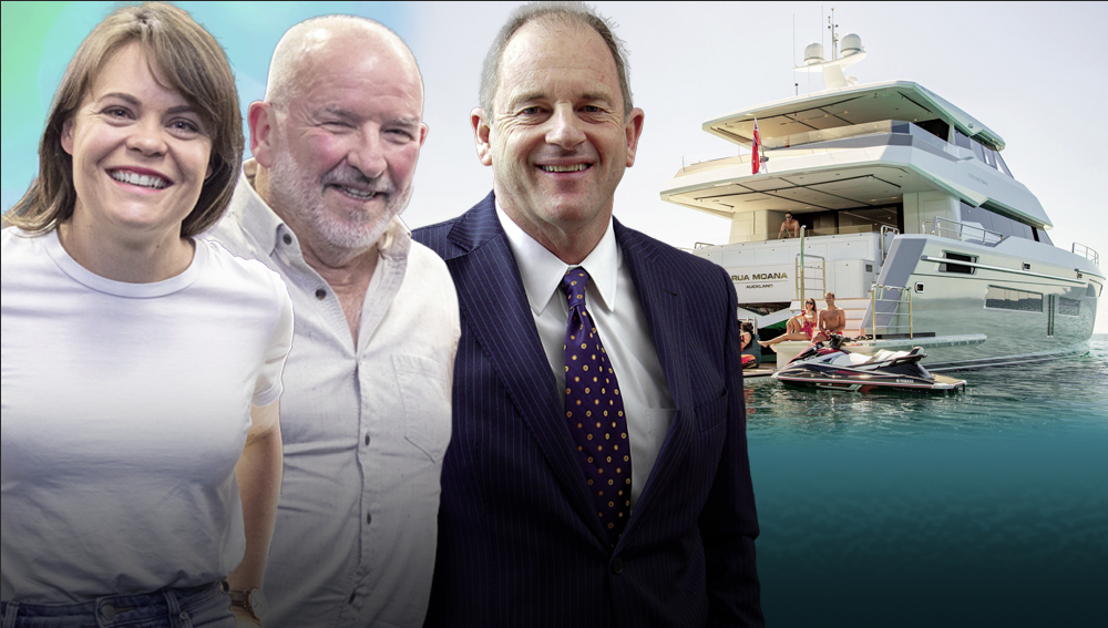 Heather du Plessis-Allan and husband Barry Soper have had another baby, David Shearer has also welcomed a new child, and the Rua Moana was among luxury yachts that became entwined at the SailGP.