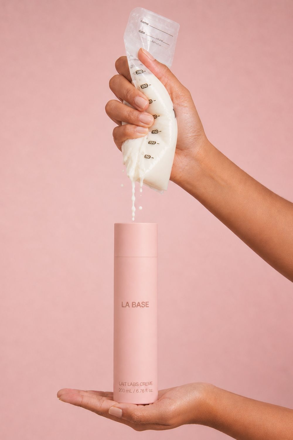 La Base is the new skincare brand that calls for a consumer to add their own breast milk into the formula.