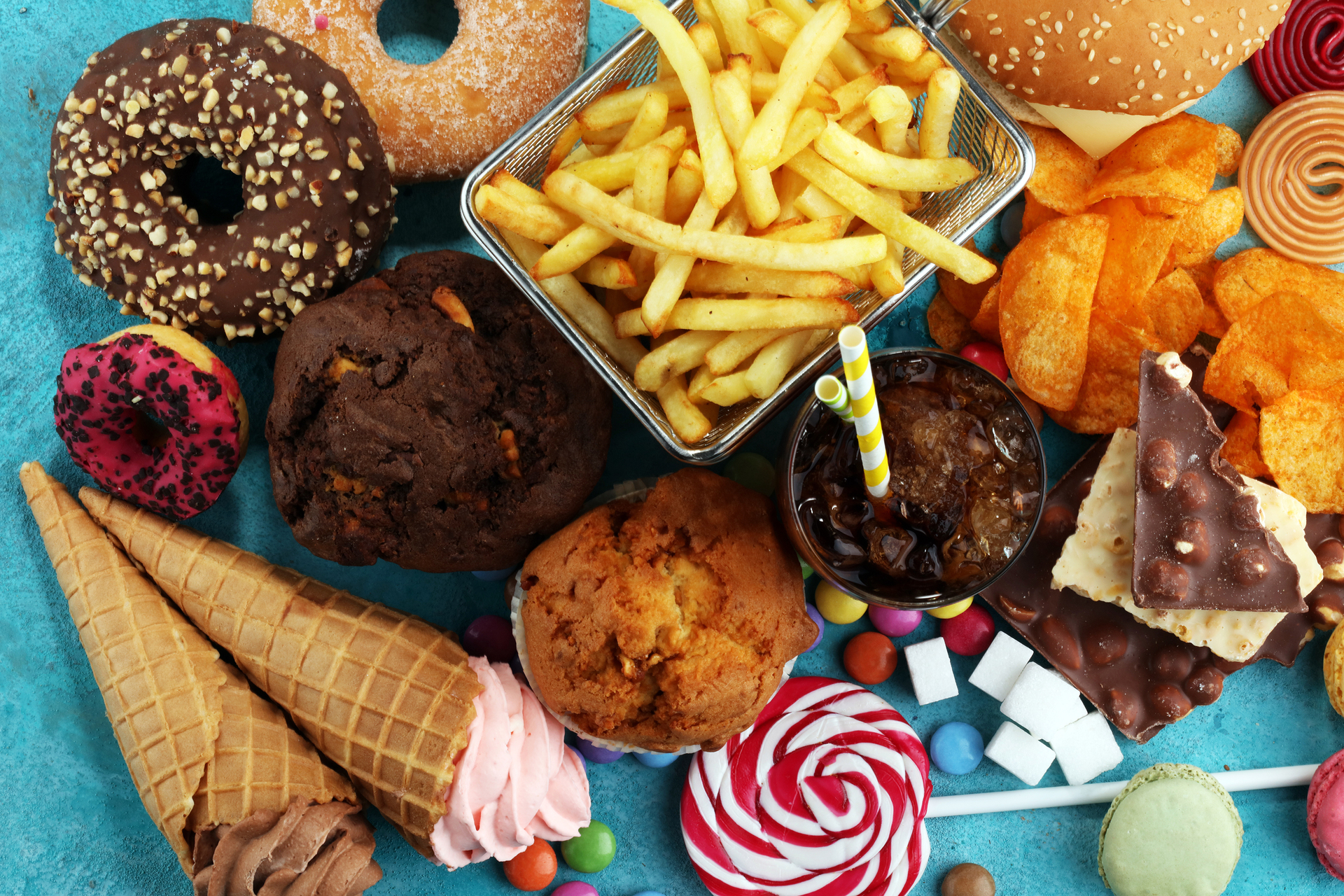 The so-called Western diet is low in fibre and filled with ultra-processed foods. Photo / 123rf