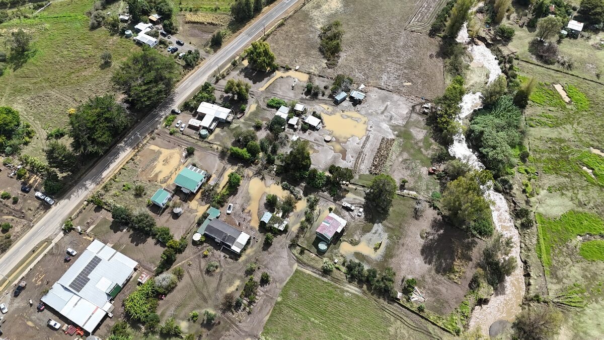 There were 65 homes flooded in Whirinaki, south Hokianga, in March but the area appears to have done better with Cyclone Vaianu. Photo / Far North District Council
