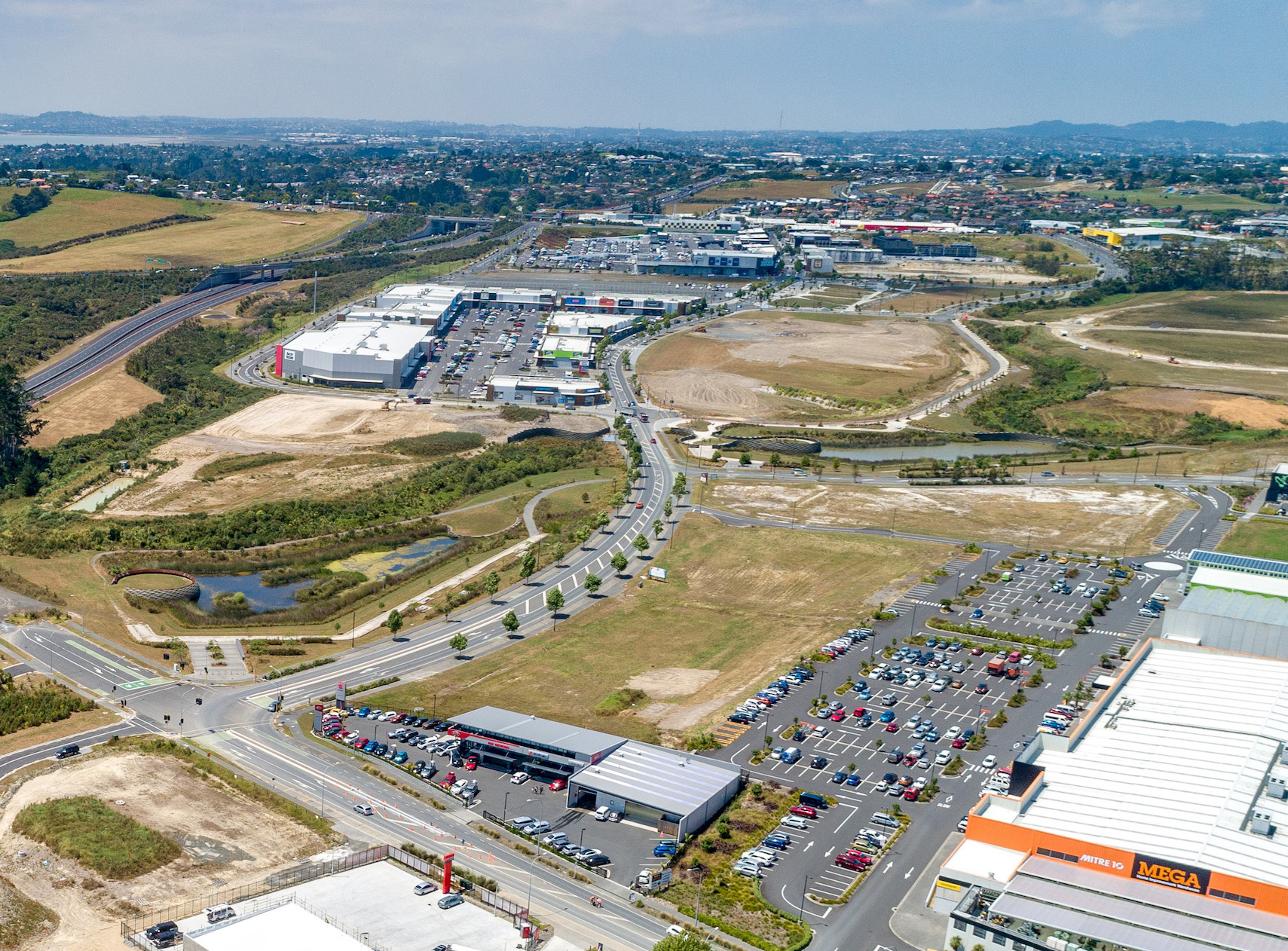 Costco will be built on a site mid-left in this aerial image of Westgate. Photo / supplied