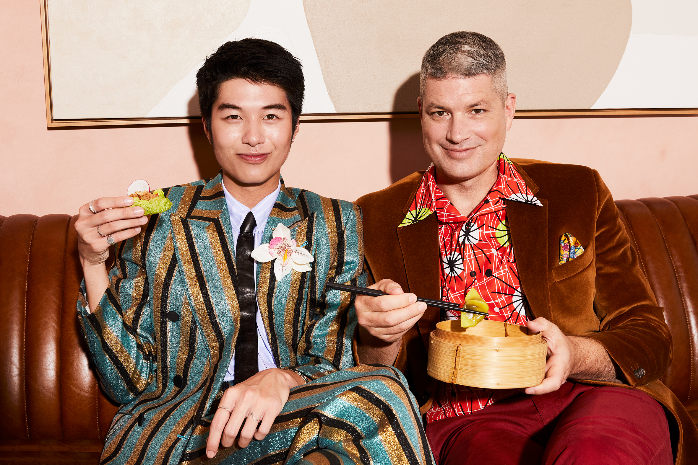 Albert Cho and Jesse Mulligan. Photo / Mara Sommer